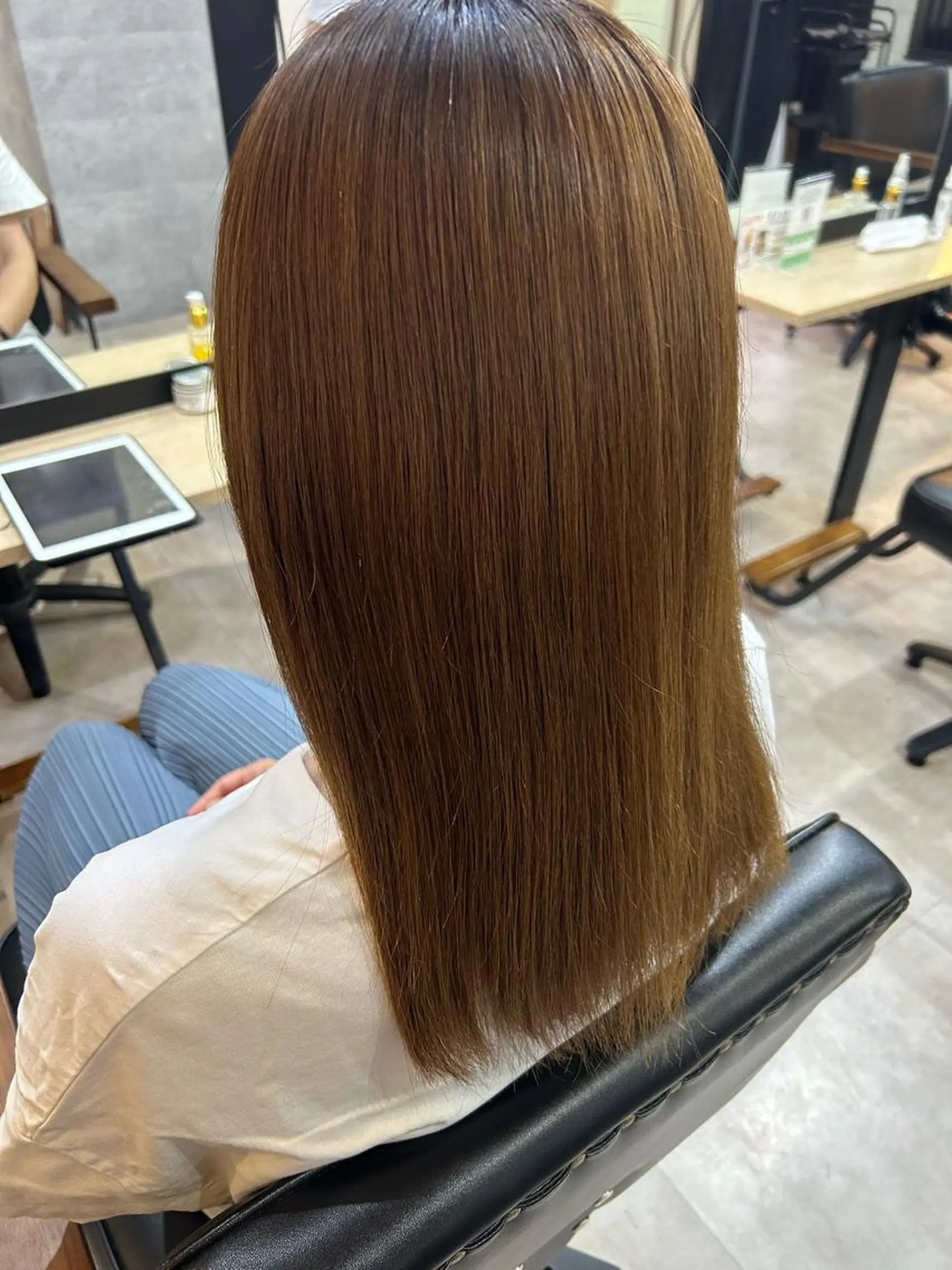 ミディアム オリーブ・赤み消し 💚MAKOTO💚のヘアスタイル