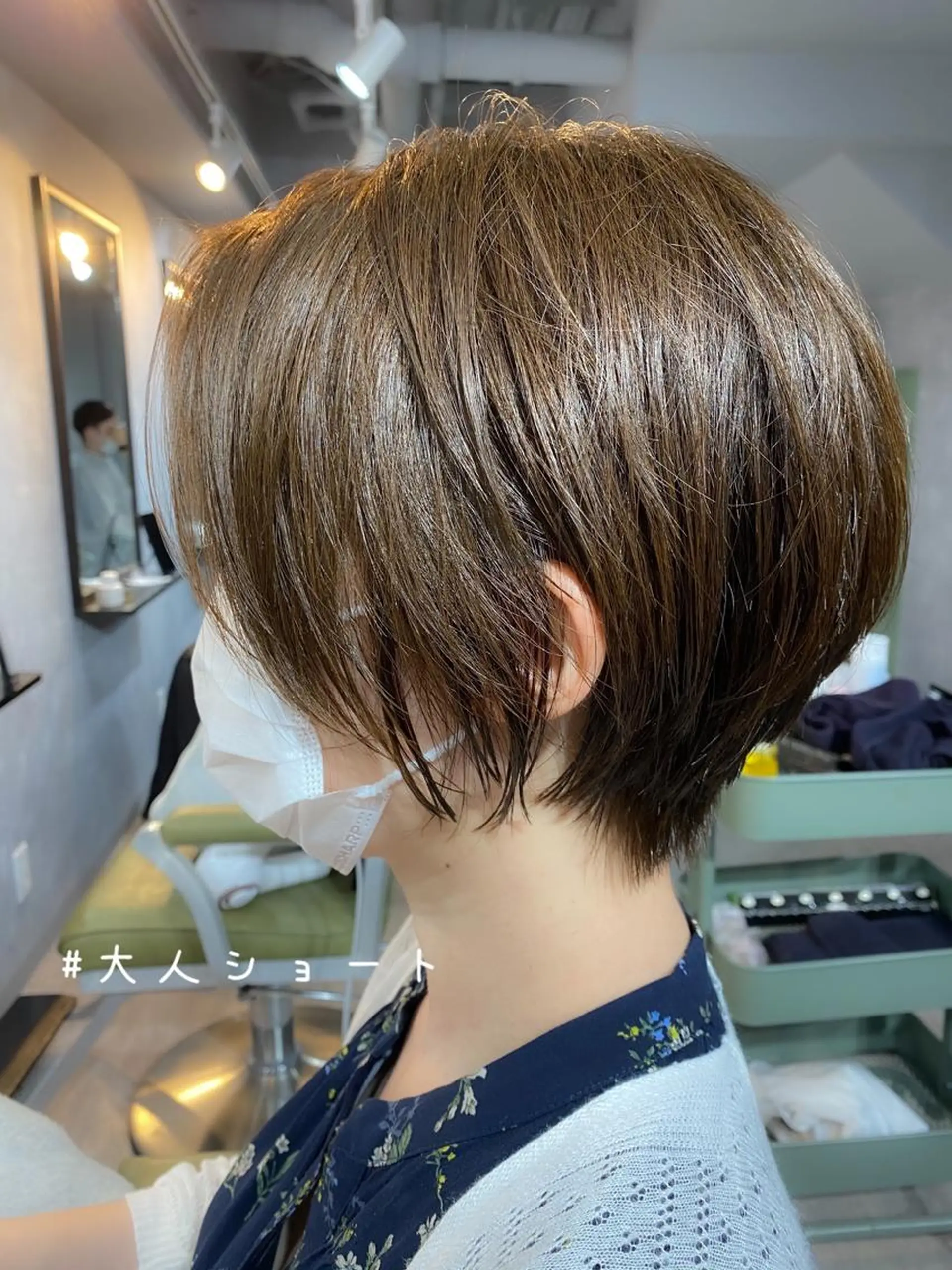 ショート カラー カット ヘアカラー トリートメント 久保亮太 /大人ショートのヘアスタイル