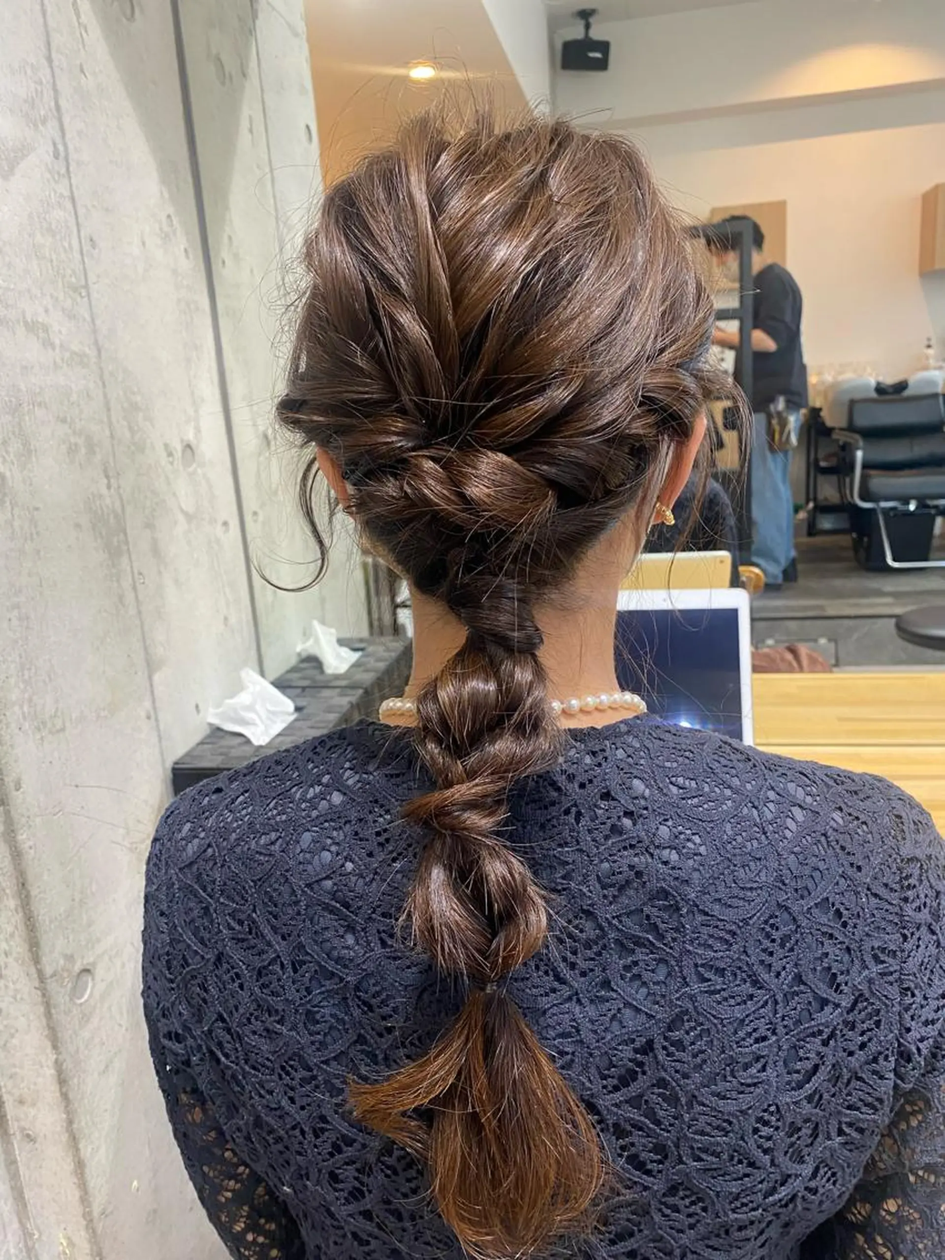 セミロング ヘアアレンジ ヘアセット Dxxxx III所属・オシャレ女性目線の 大人メンズ❁⃘*.ﾟのヘアスタイル
