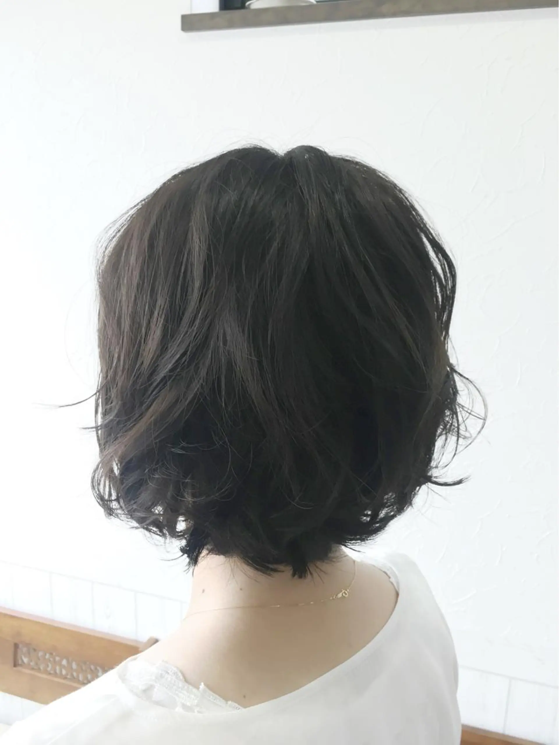 ショート カラー パーマ アッシュ ダークアッシュ Rise Heart 中村 裕介のヘアスタイル