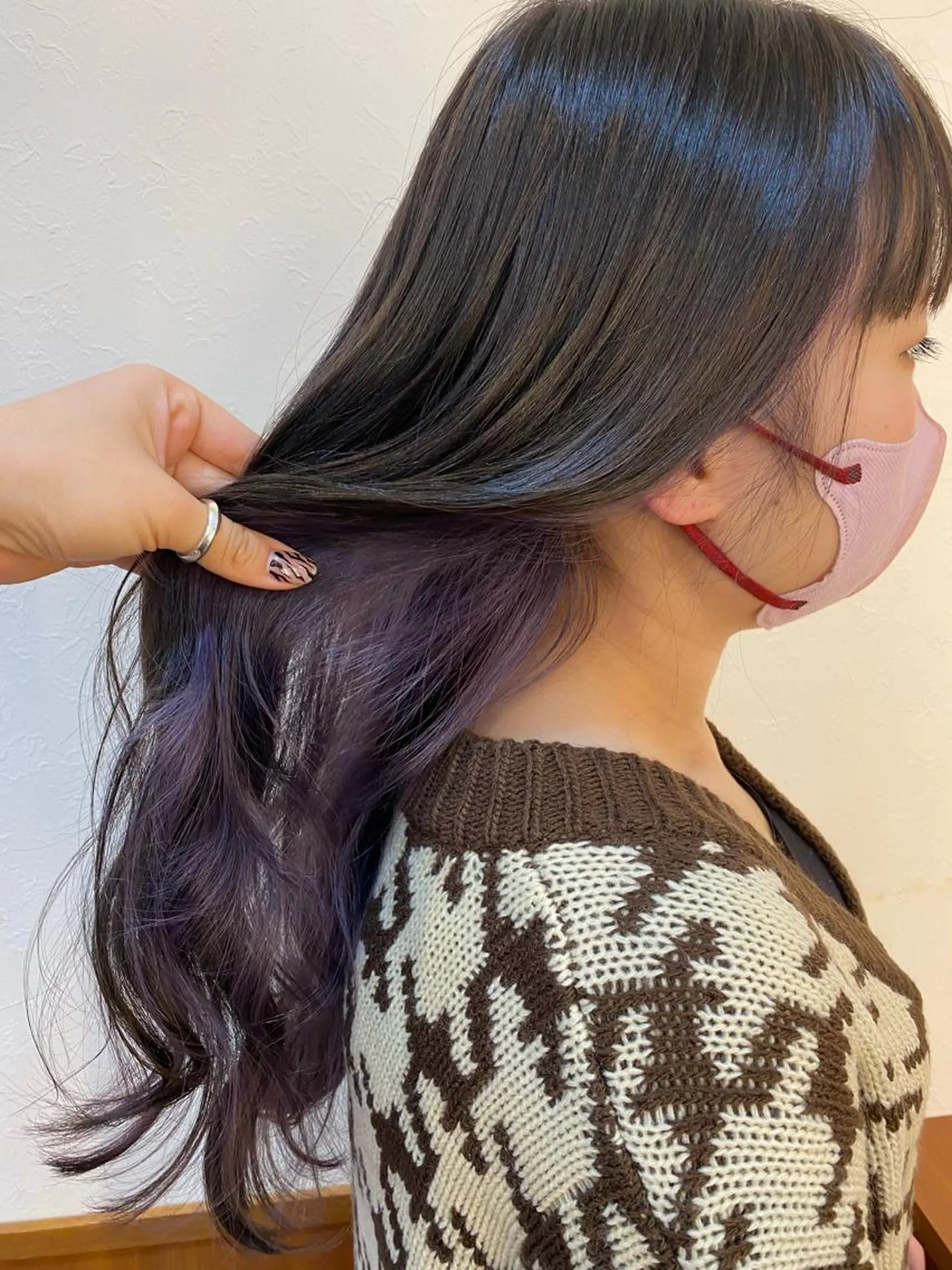 ロング カラー カット ヘアカラー トリートメント ✴︎ヒラガカナ✴︎ ECLAT HAIRのヘアスタイル