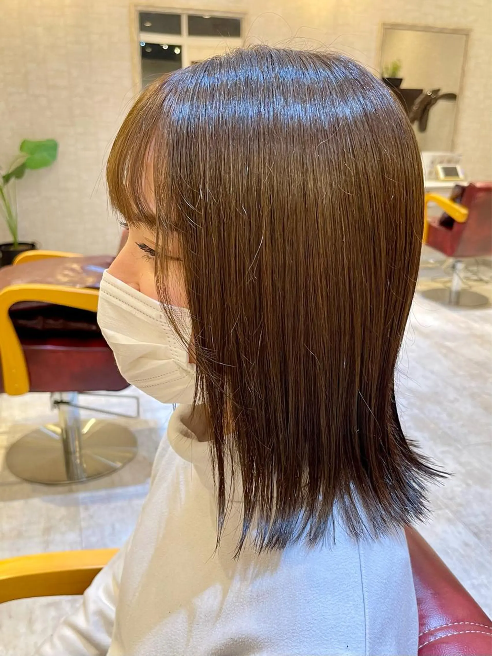 ミディアム カット ヘアカラー トリートメント 🍭透明感カラー 志賀拓海🍬🌈のヘアスタイル