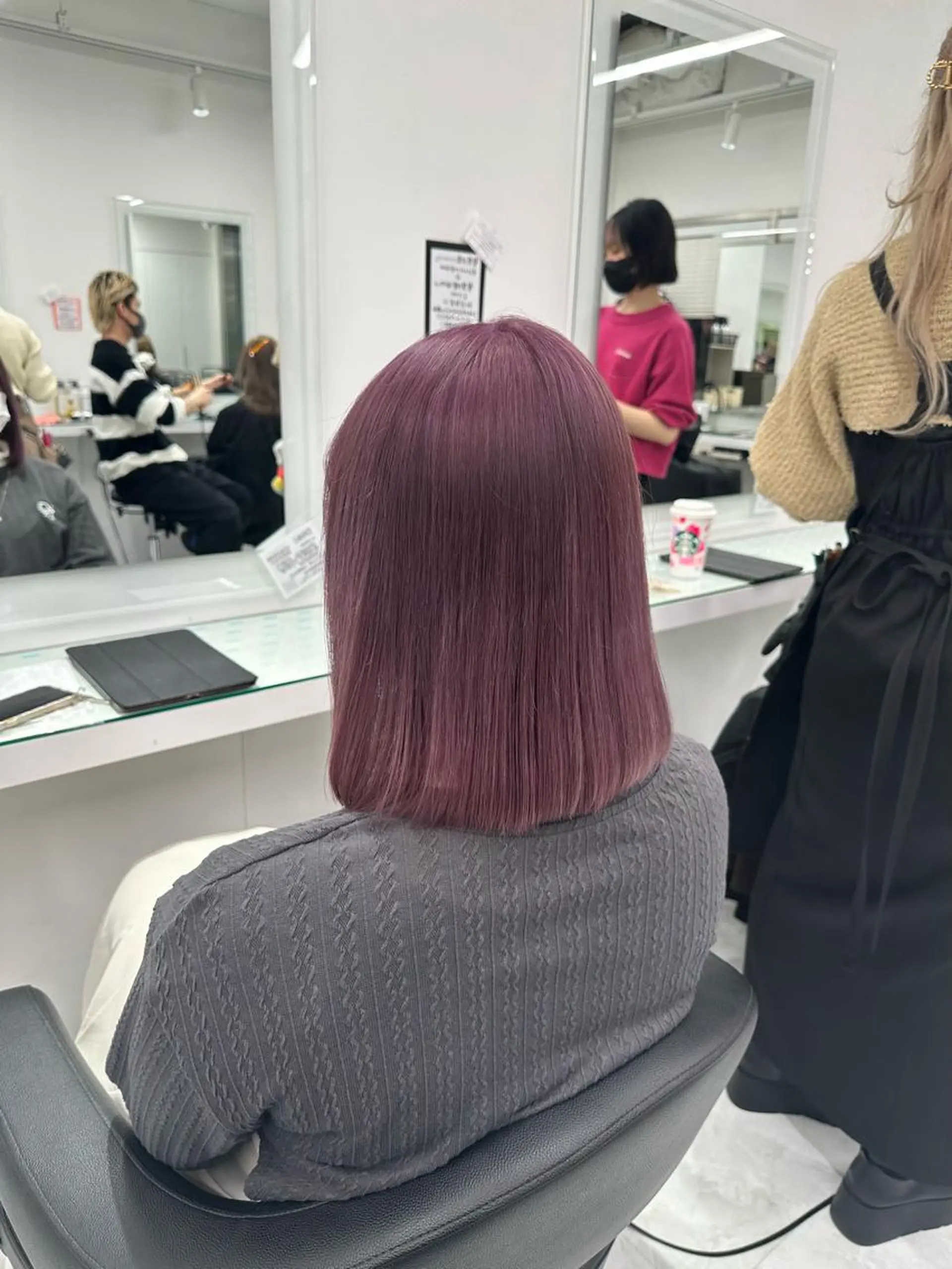 カラー マンツーマン/原宿/ 透明感カラー⭐️のヘアスタイル