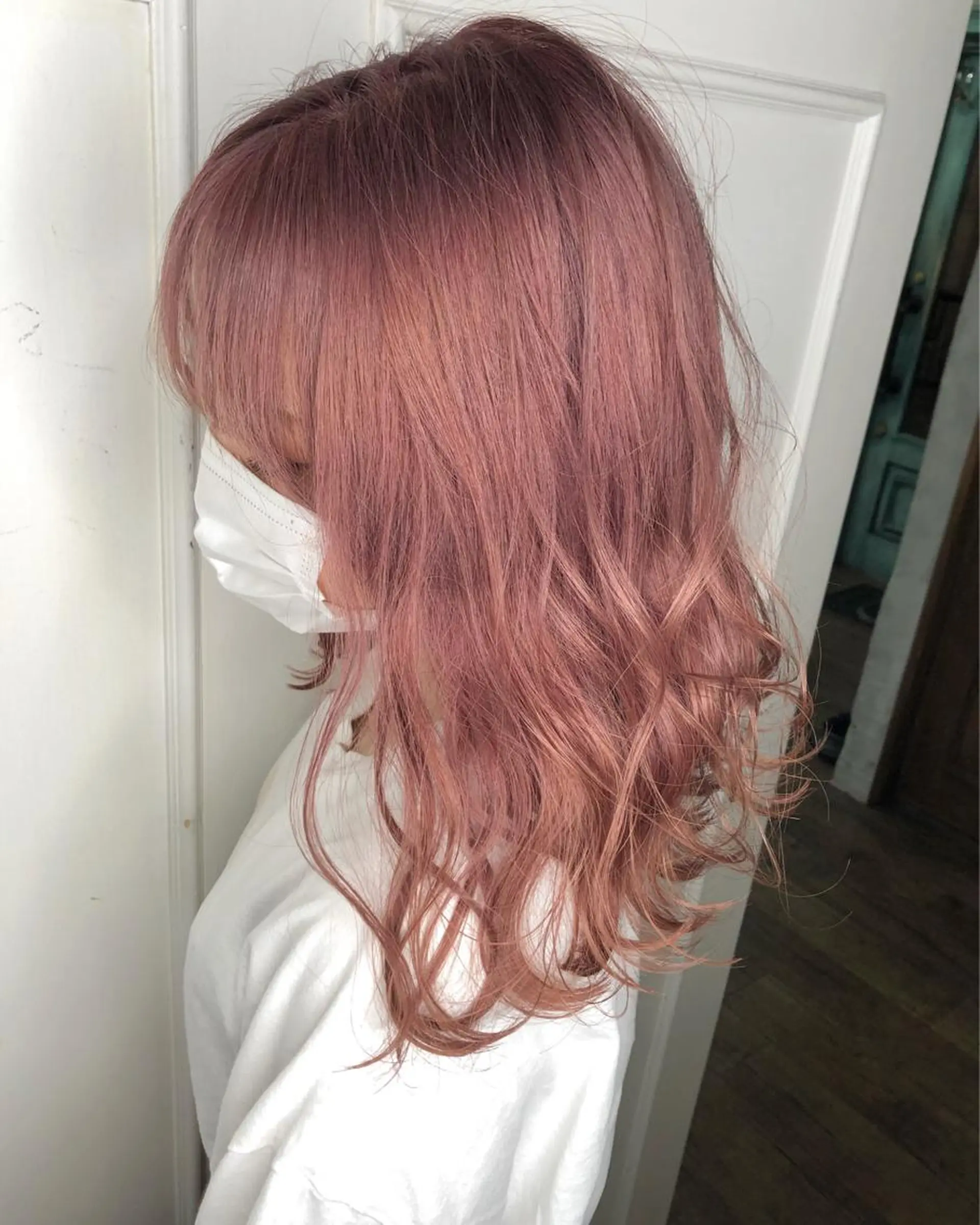 ミディアム カラー ヘアアレンジ ヘアカラー トリートメント 遠藤 拓馬のヘアスタイル