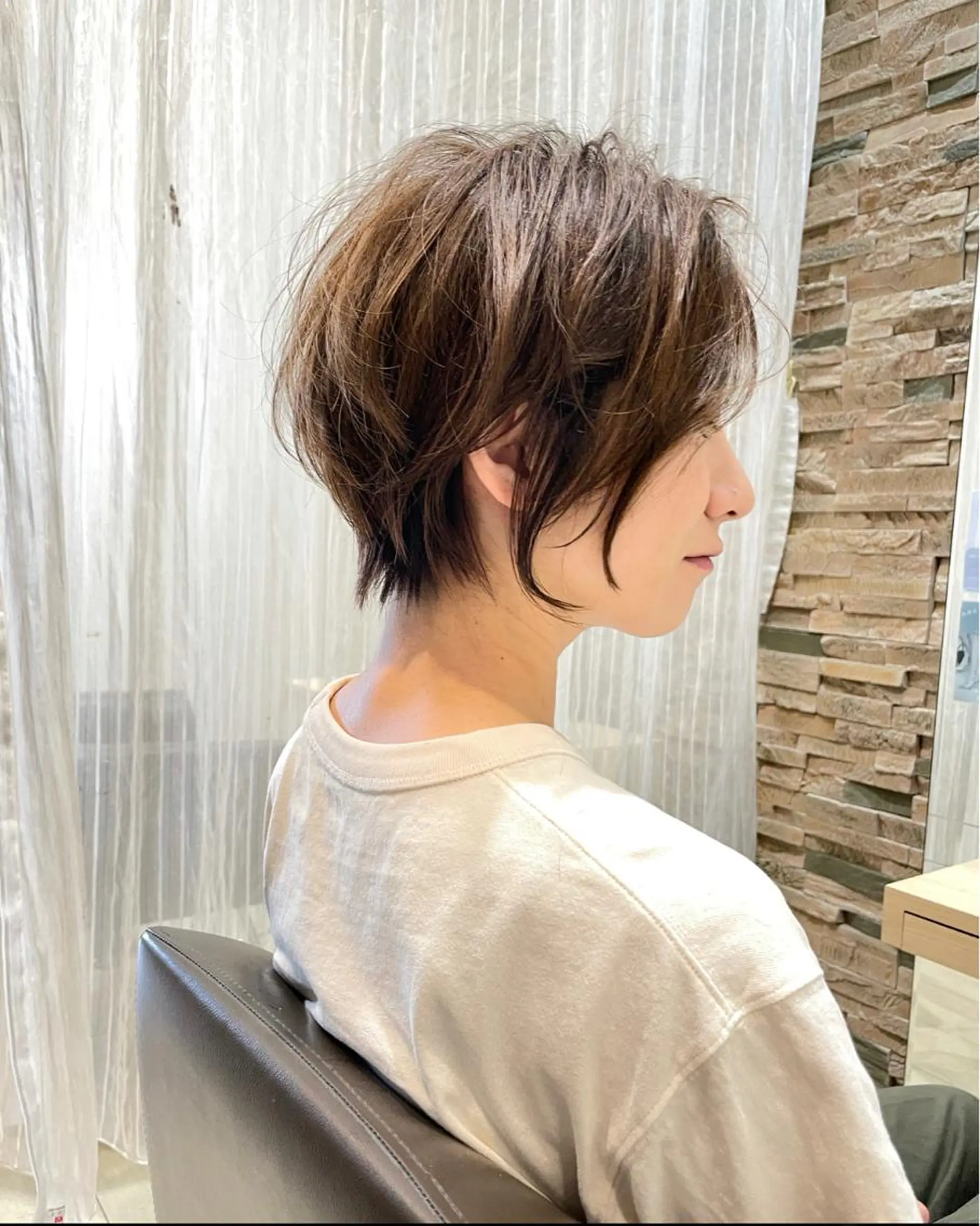 ショート ヘアカラー トリートメント 韓国レイヤー🇰🇷 ReLien西大寺店のヘアスタイル