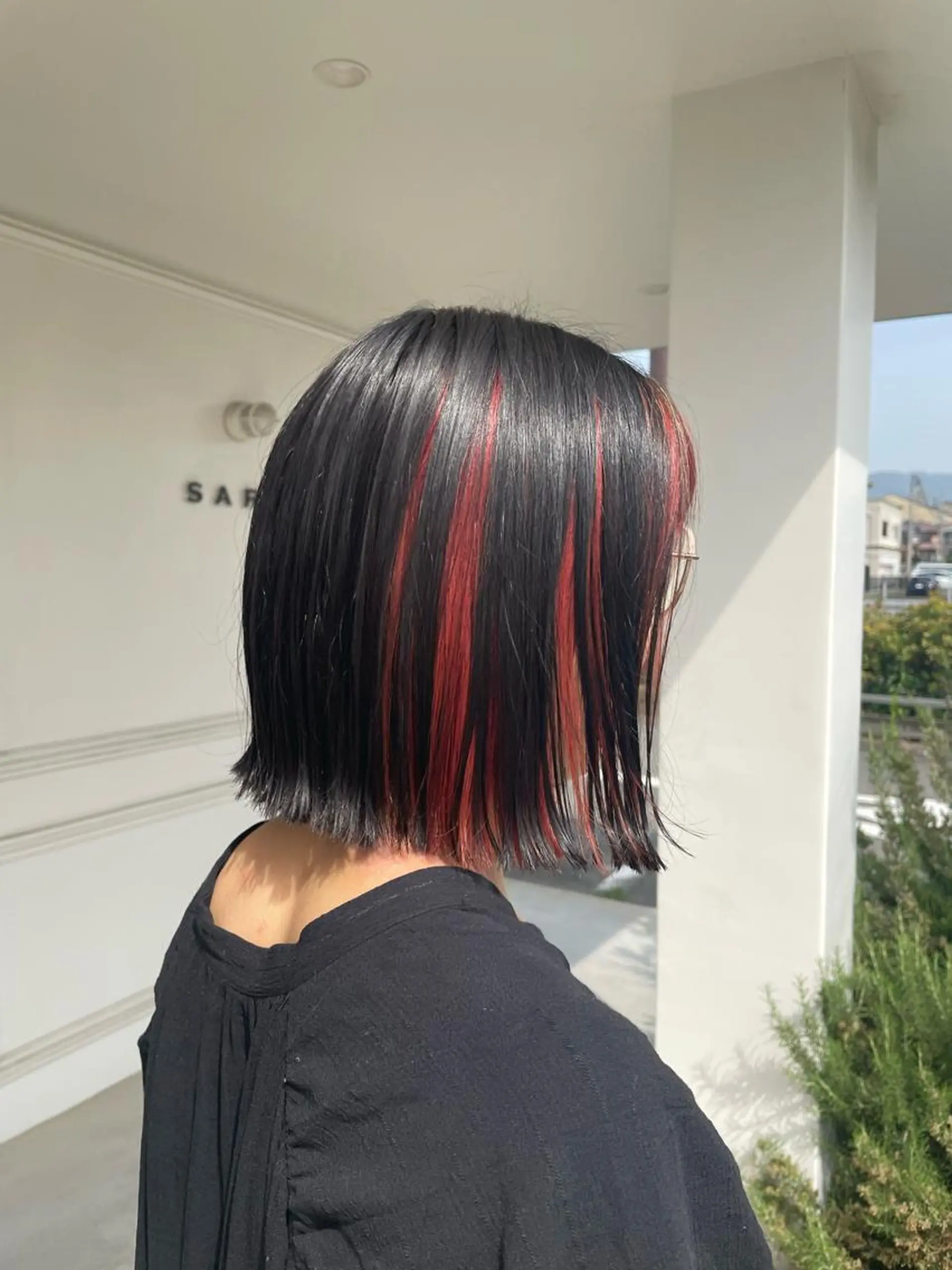 ミディアム カラー 木村 架音のヘアスタイル