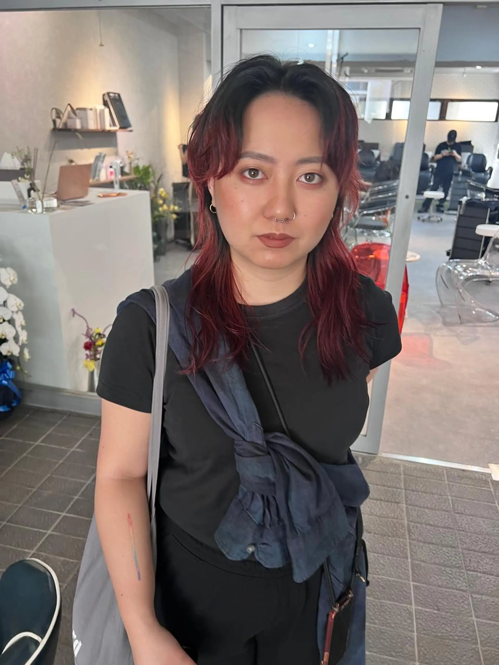 ミディアム カラー カット ヘアカラー トリートメント ally hairsalon所属・Emi .のヘアスタイル