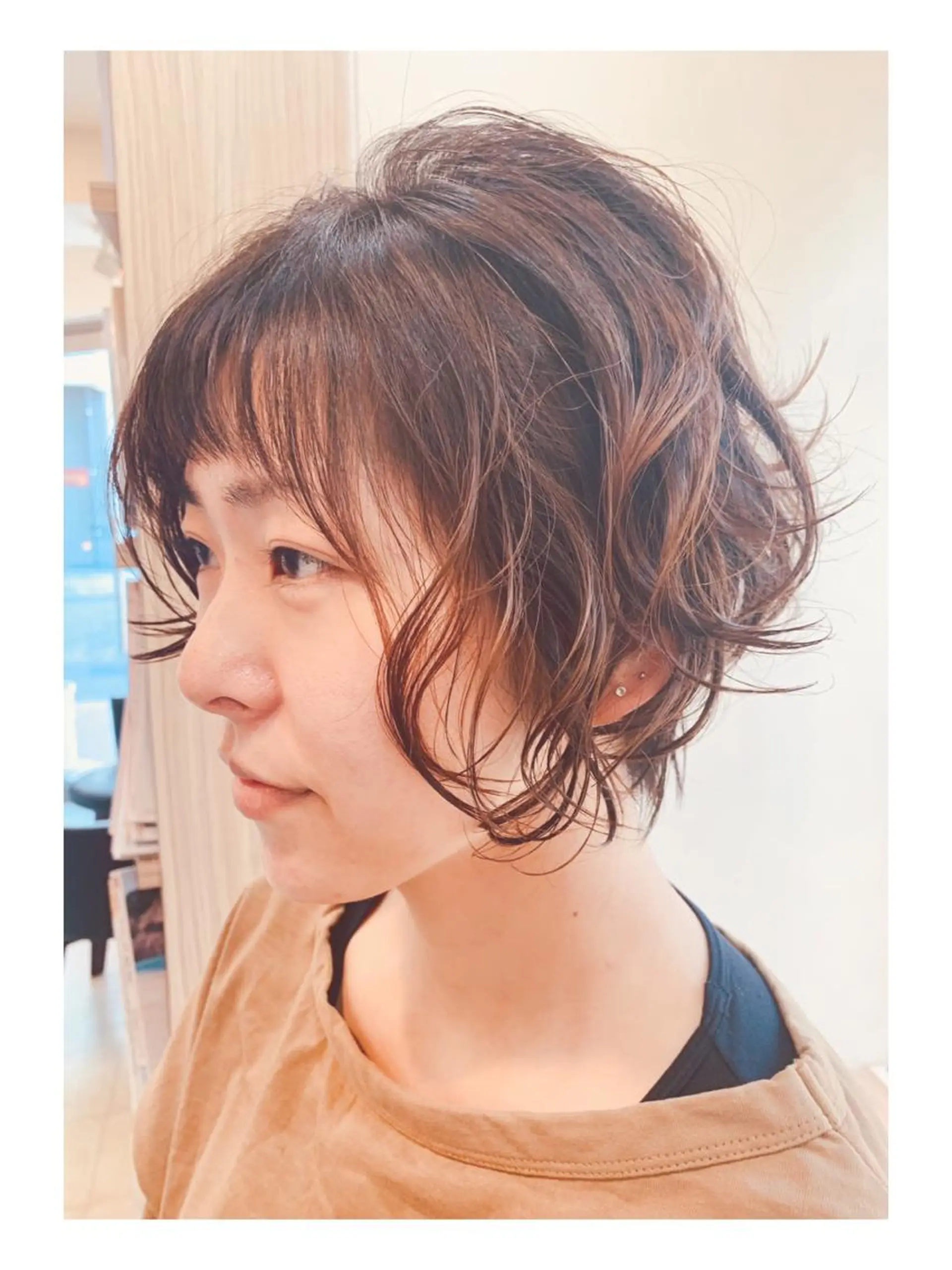 ショート パーマ カット パーマ トリートメント DiMPlE  ディンプル所属・🌸スタイリスト 山浦美恵のヘアスタイル