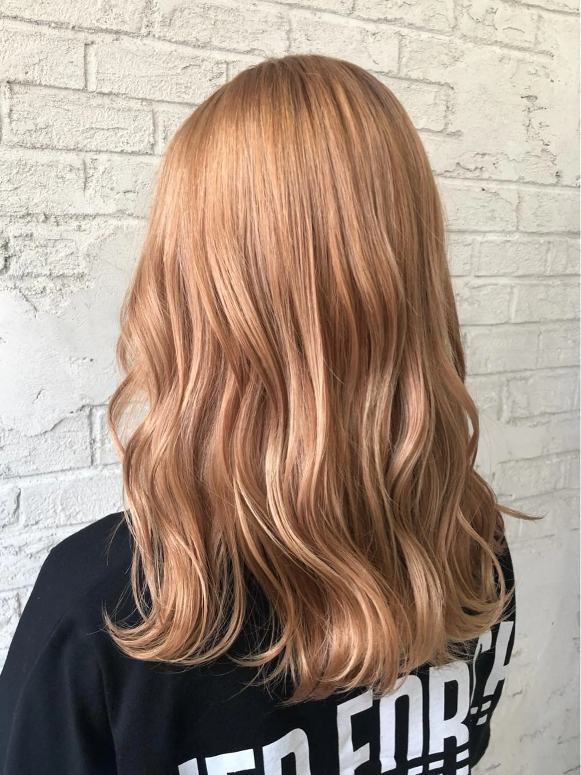 セミロング カラー ヘアアレンジ ベージュカラー オレンジ オレンジベージュ Eleanor池袋東口2nd所属・池袋/韓国レイヤー 💗🐇amiのヘアスタイル