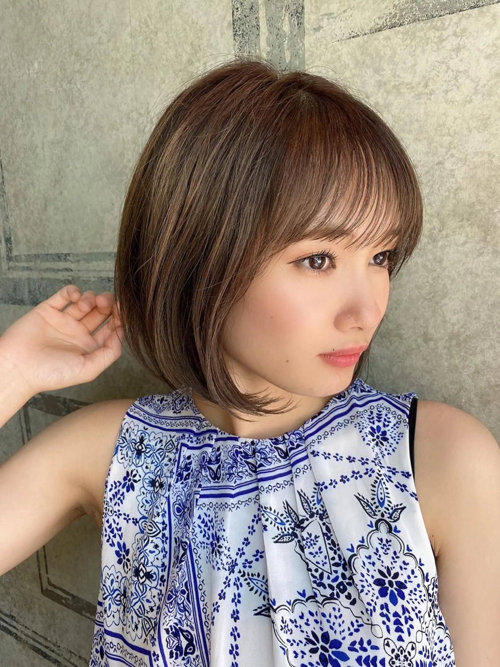 ショート カラー ボブ カット ヘアカラー トリートメント ツヤ髪になりたい方へ 🩷柴田知亜希のヘアスタイル