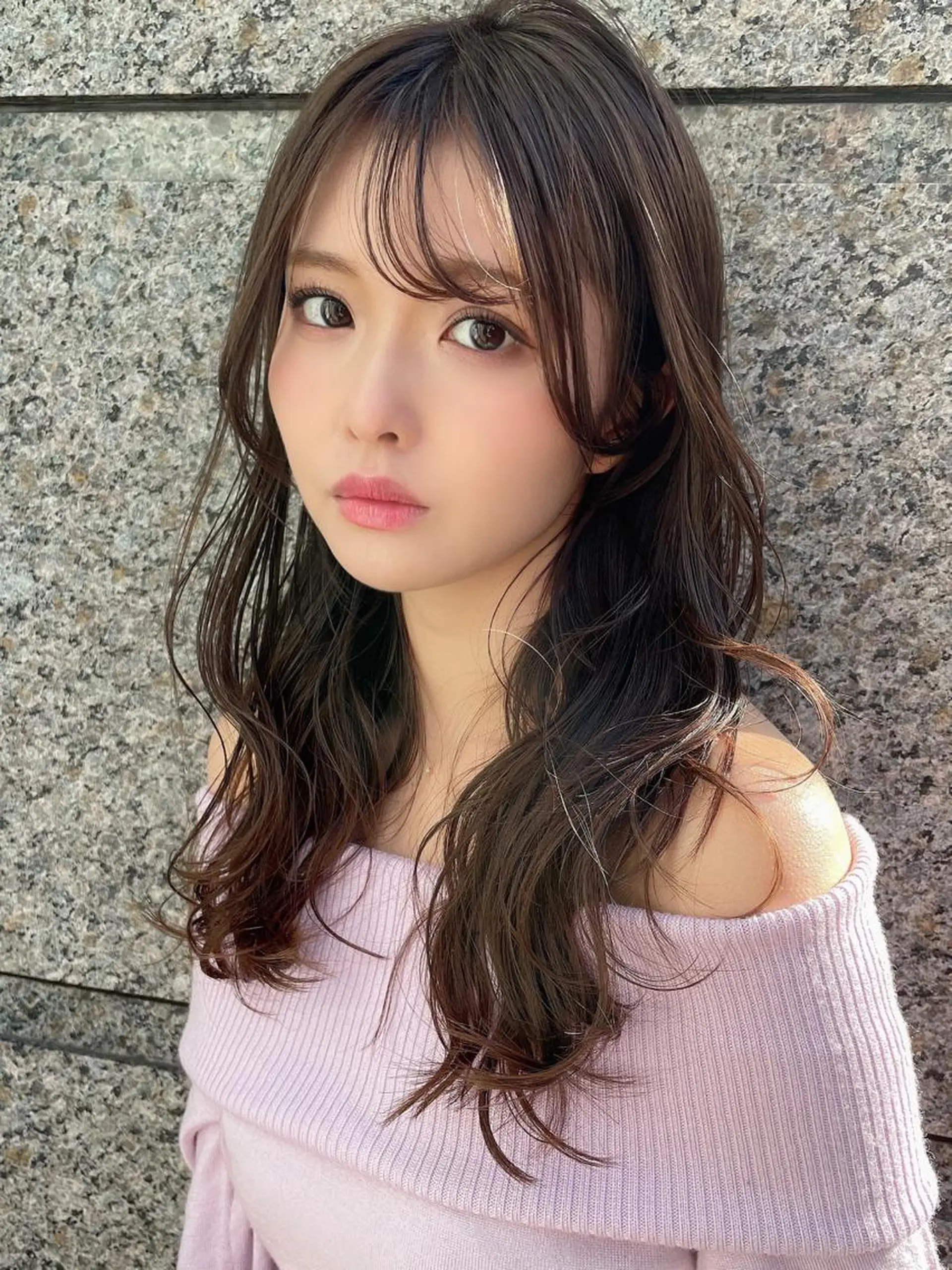 ミディアム カラー アッシュ ブリーチ ケアブリーチ 透明感カラー ダブルカラー 宮澤  タケル ミディアムヘアのヘアスタイル