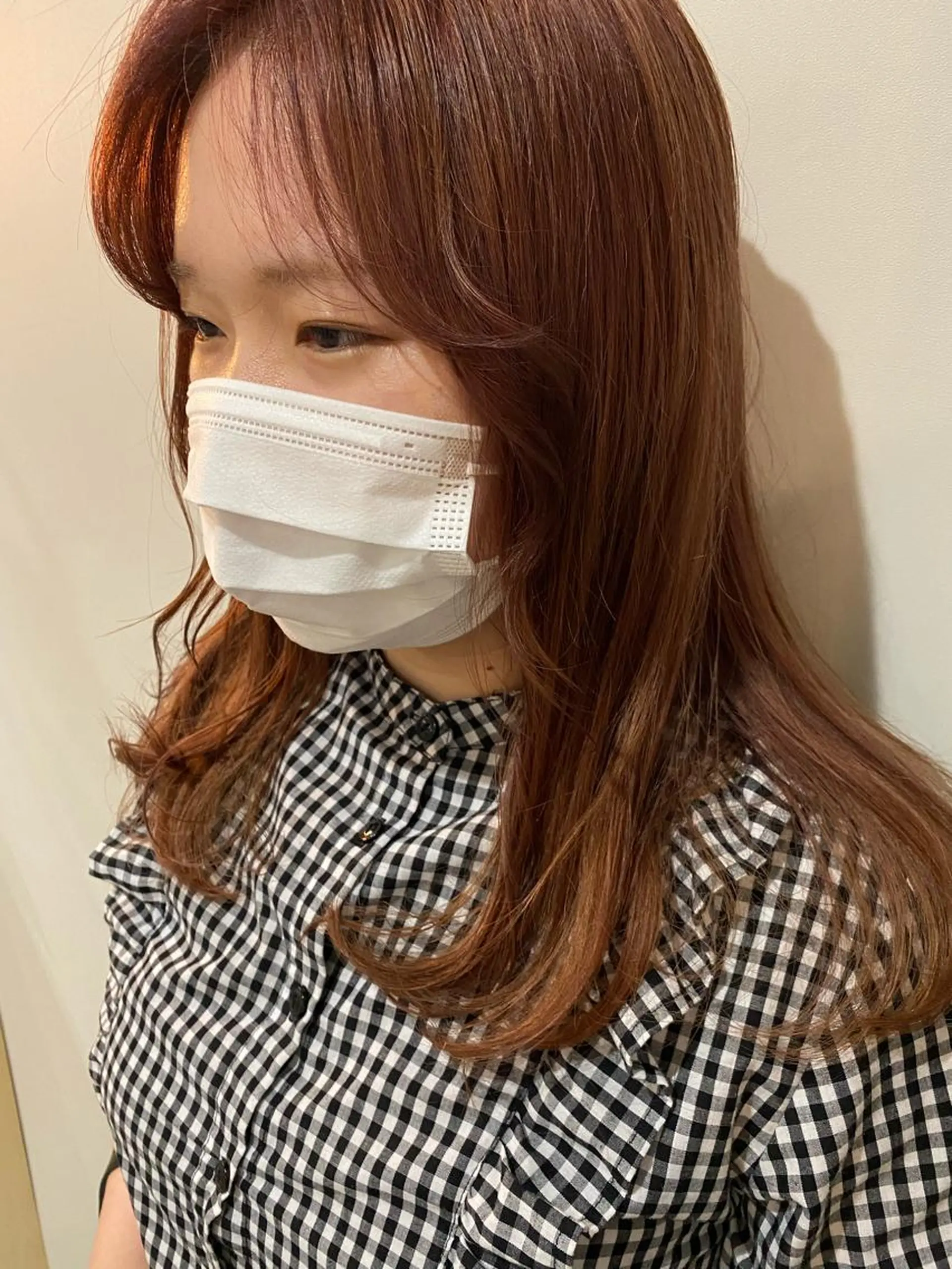 セミロング カット 縮毛矯正 コタ コットのヘアスタイル