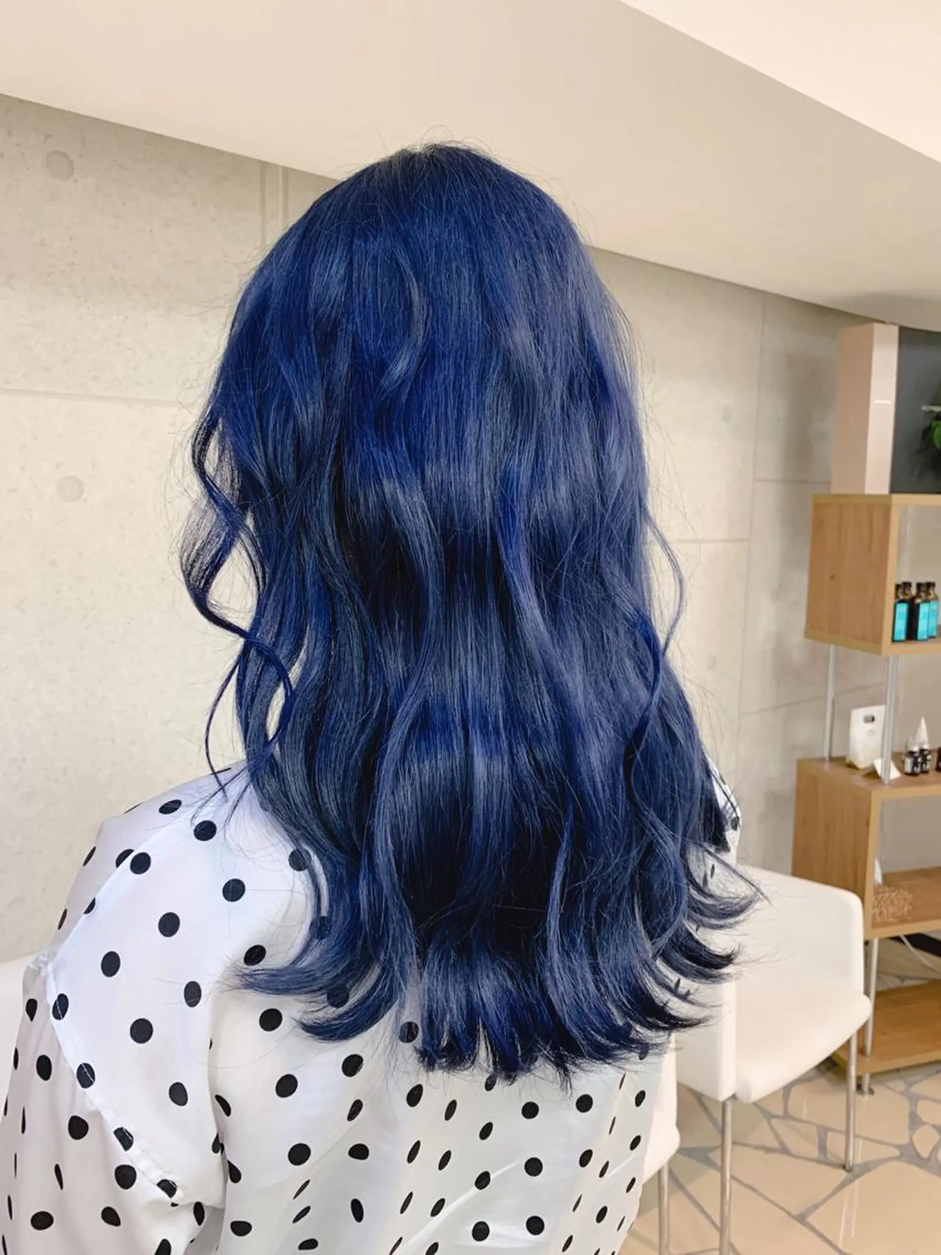 ロング カラー ブルーカラー ネイビーカラー お悩み解決✨ ASAMIのヘアスタイル
