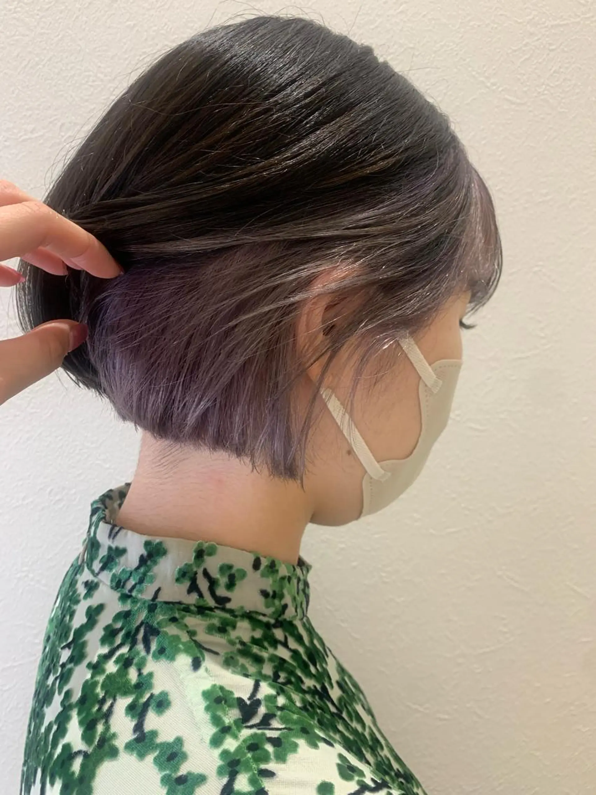 ショート カラー インナーカラー ラベンダーカラー シルバー カット ヘアカラー トリートメント hub hair レイヤー/透明感のヘアスタイル