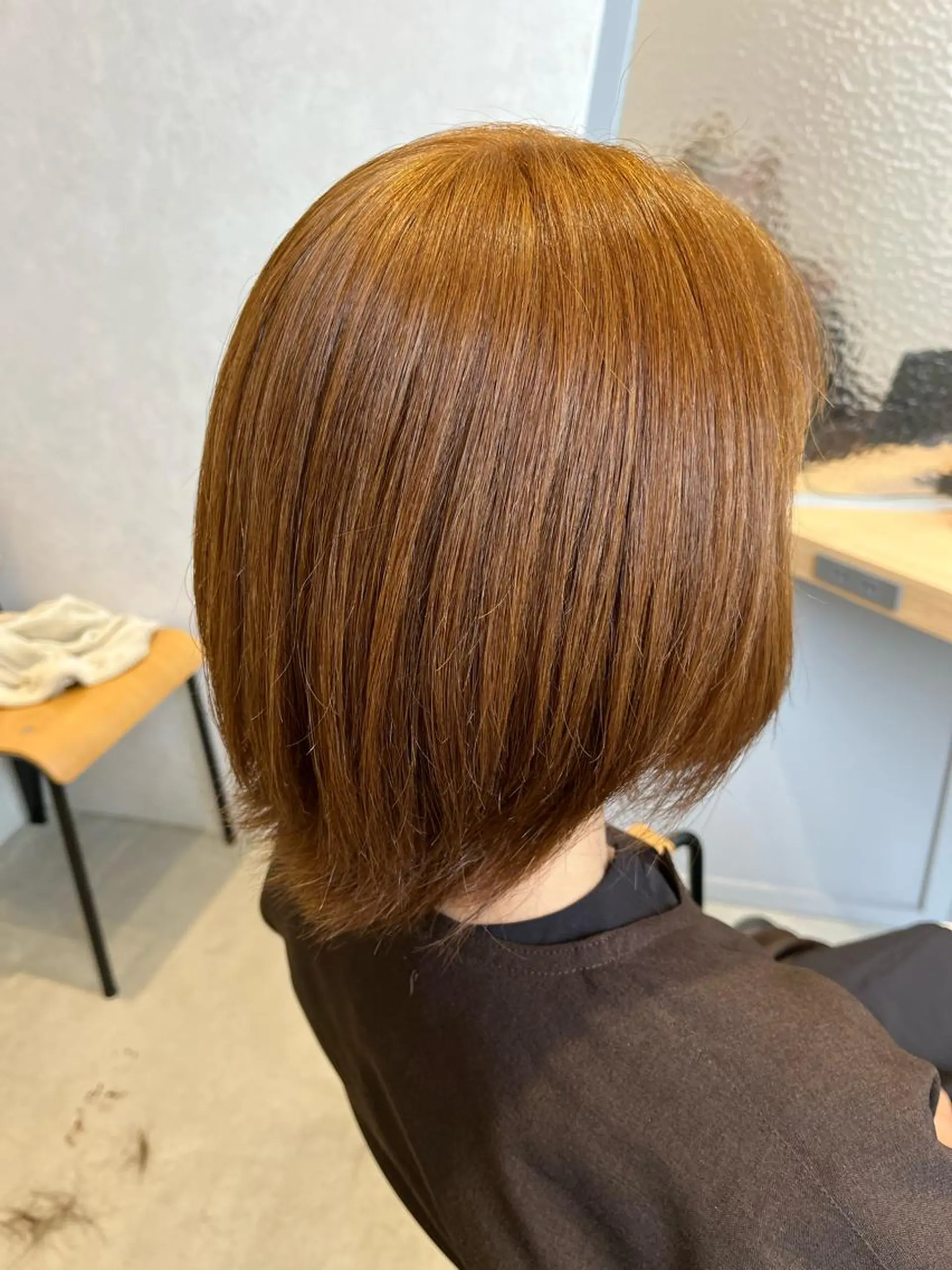 カラー ブリーチ ブリーチなしカラー 斉藤 果音のヘアスタイル