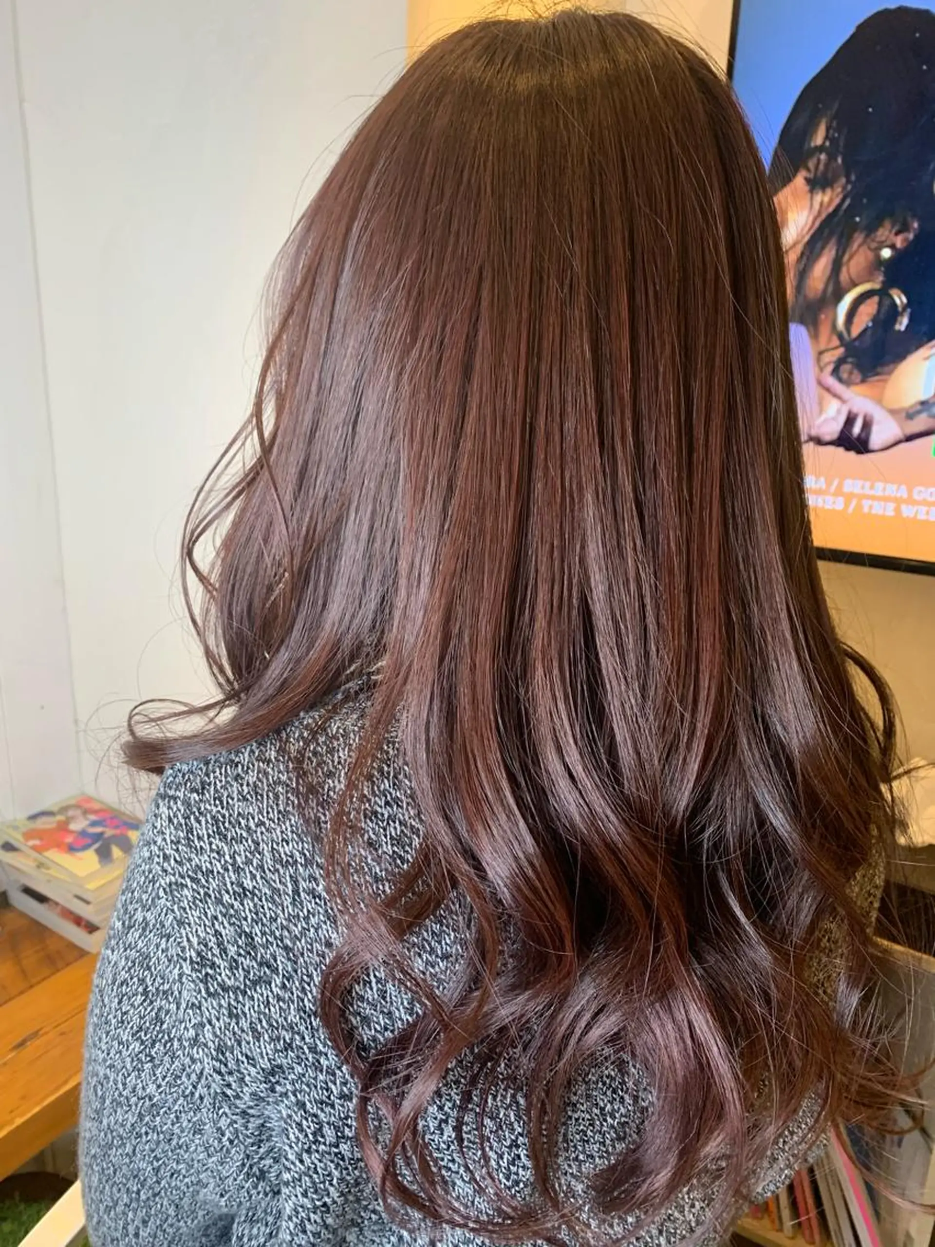 カラー ブラウンカラー マロンブラウン エクステ KAZUMAのヘアスタイル