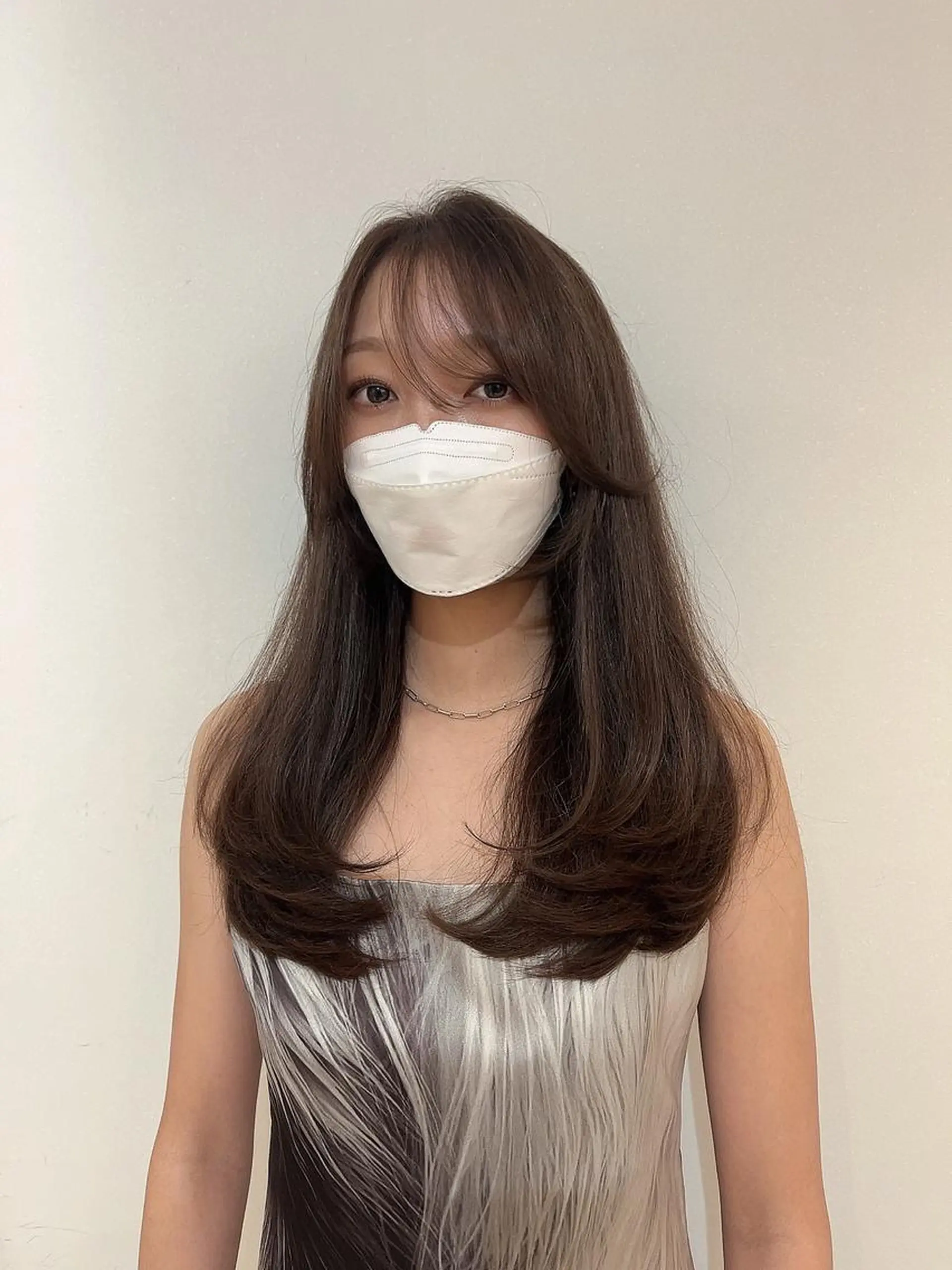 ロング uni原宿所属・韓国ヘア レイヤーカットのヘアスタイル