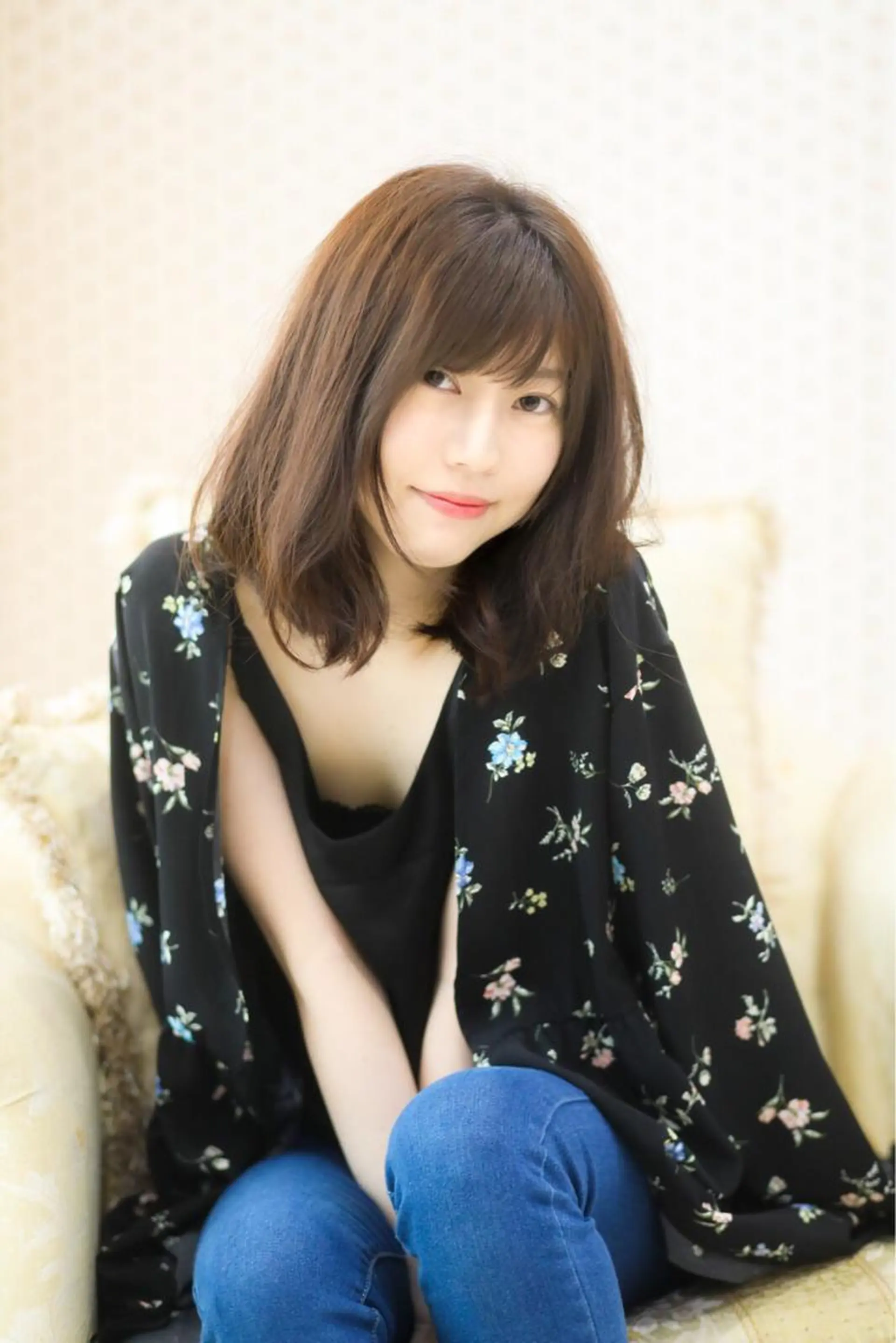ミディアム カラー カット 縮毛矯正 トリートメント 大元 マイのヘアスタイル