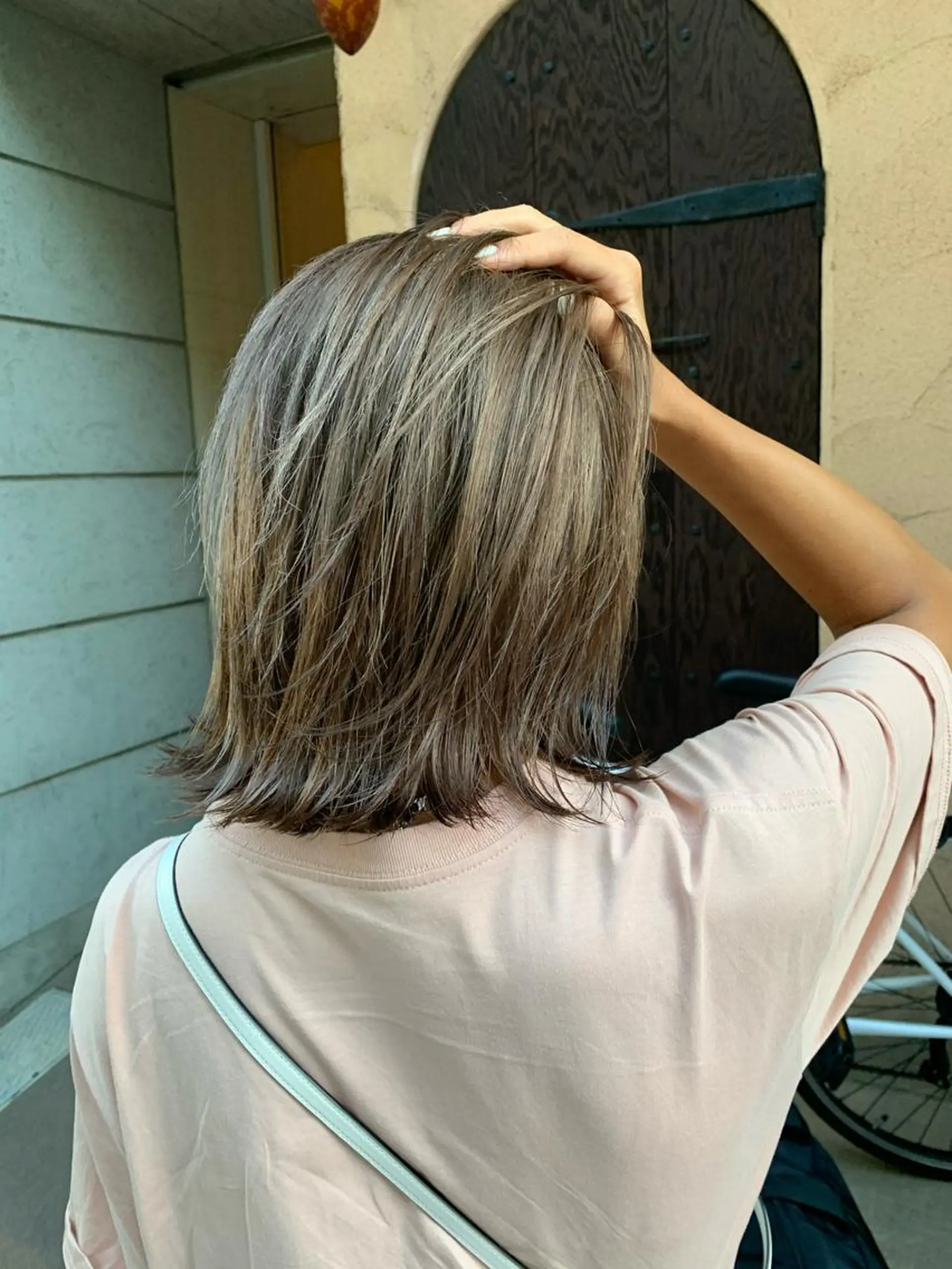 ミディアム ヘアカラー トリートメント フォーバイグランデ カラーのヘアスタイル