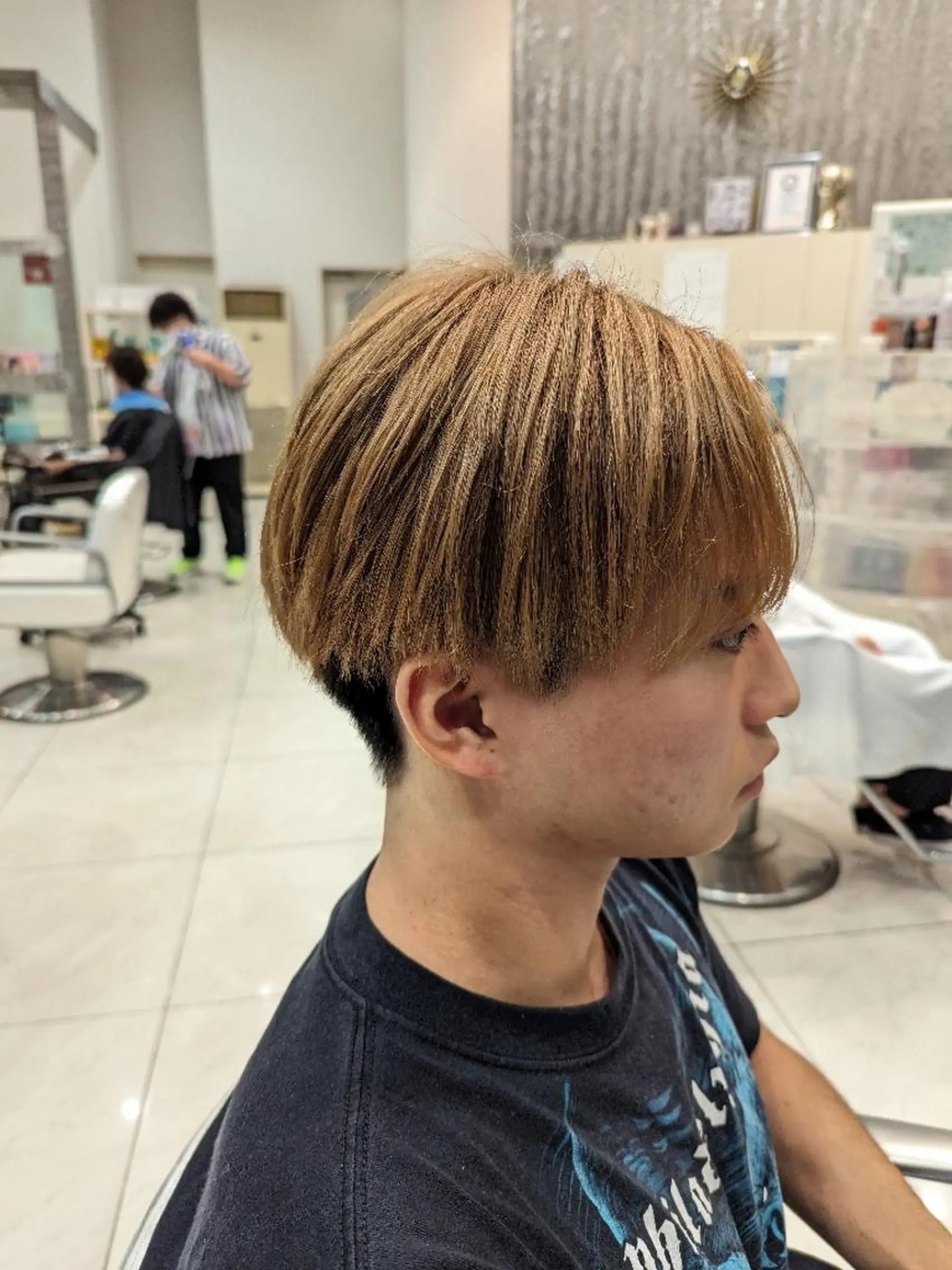 カラー メンズ 骨格補正パーマ◎ 上村保幸のヘアスタイル