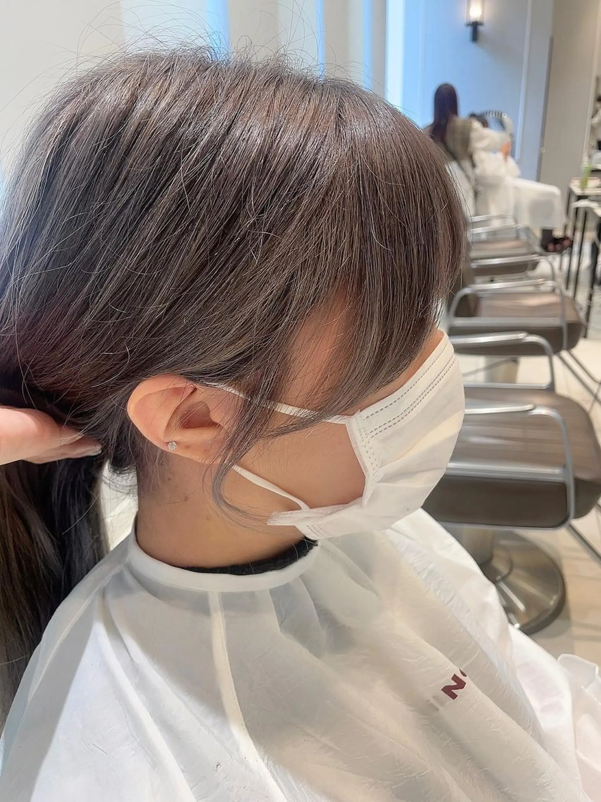 ロング カラー 顔周りカット カット ヘアカラー トリートメント 🦖鶴岡香純🦖 産休中のヘアスタイル