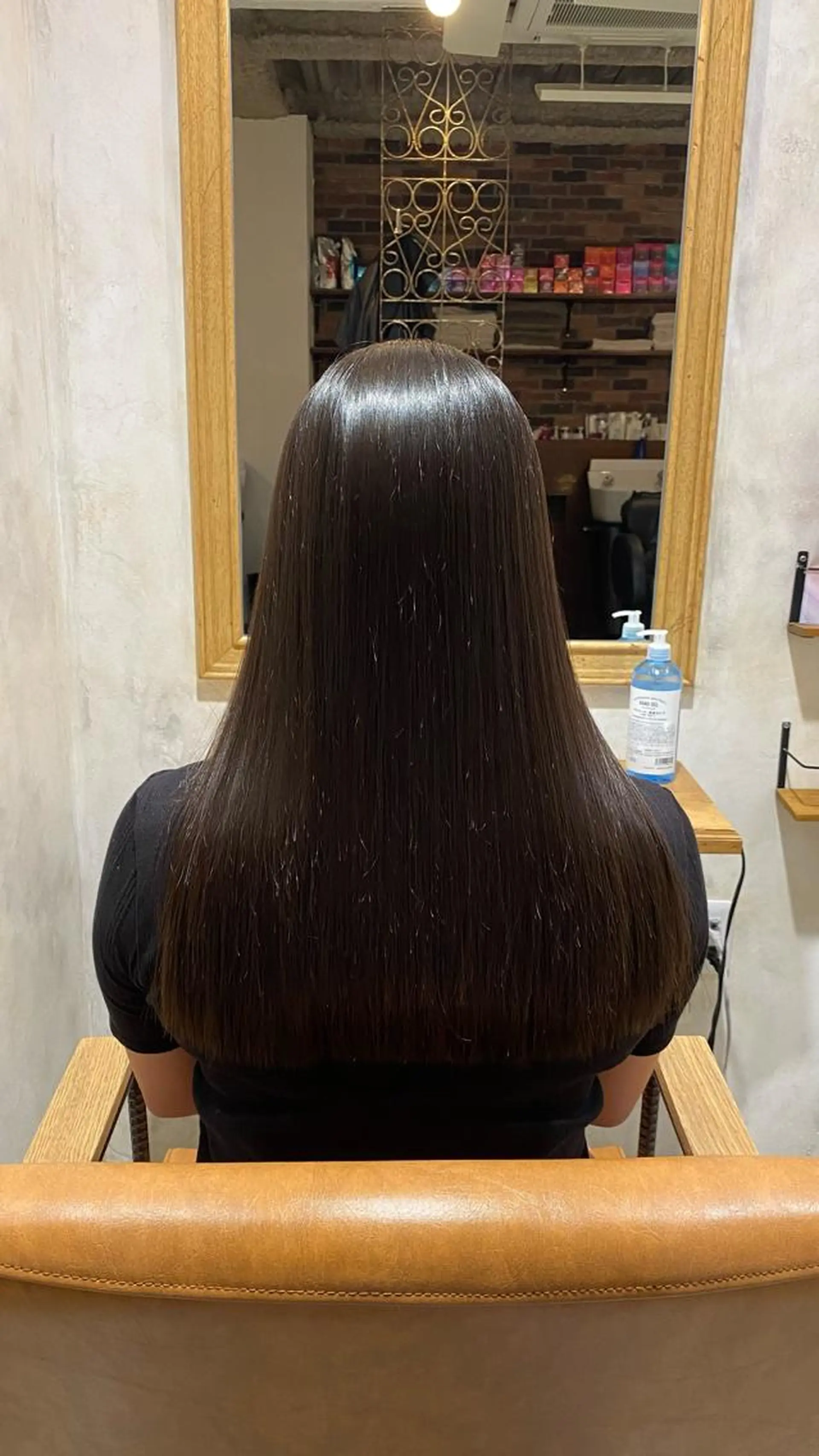 セミロング カラー パーマ メンズ 縮毛矯正 安部 真輝のヘアスタイル