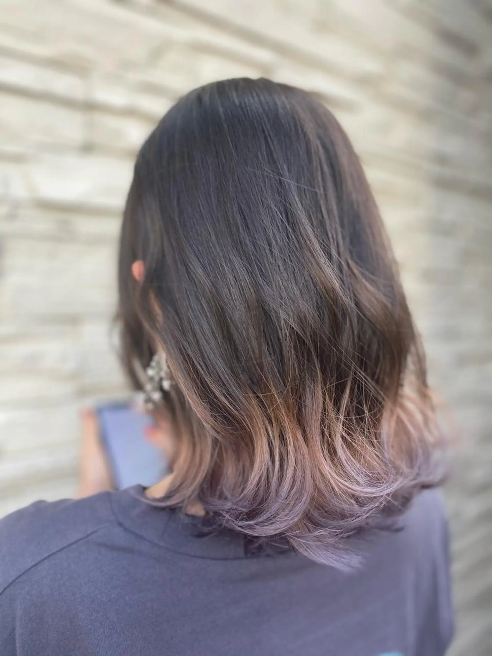 ミディアム パープルカラー ヘッドスパ好き美容師 ✂︎小川仁美のヘアスタイル