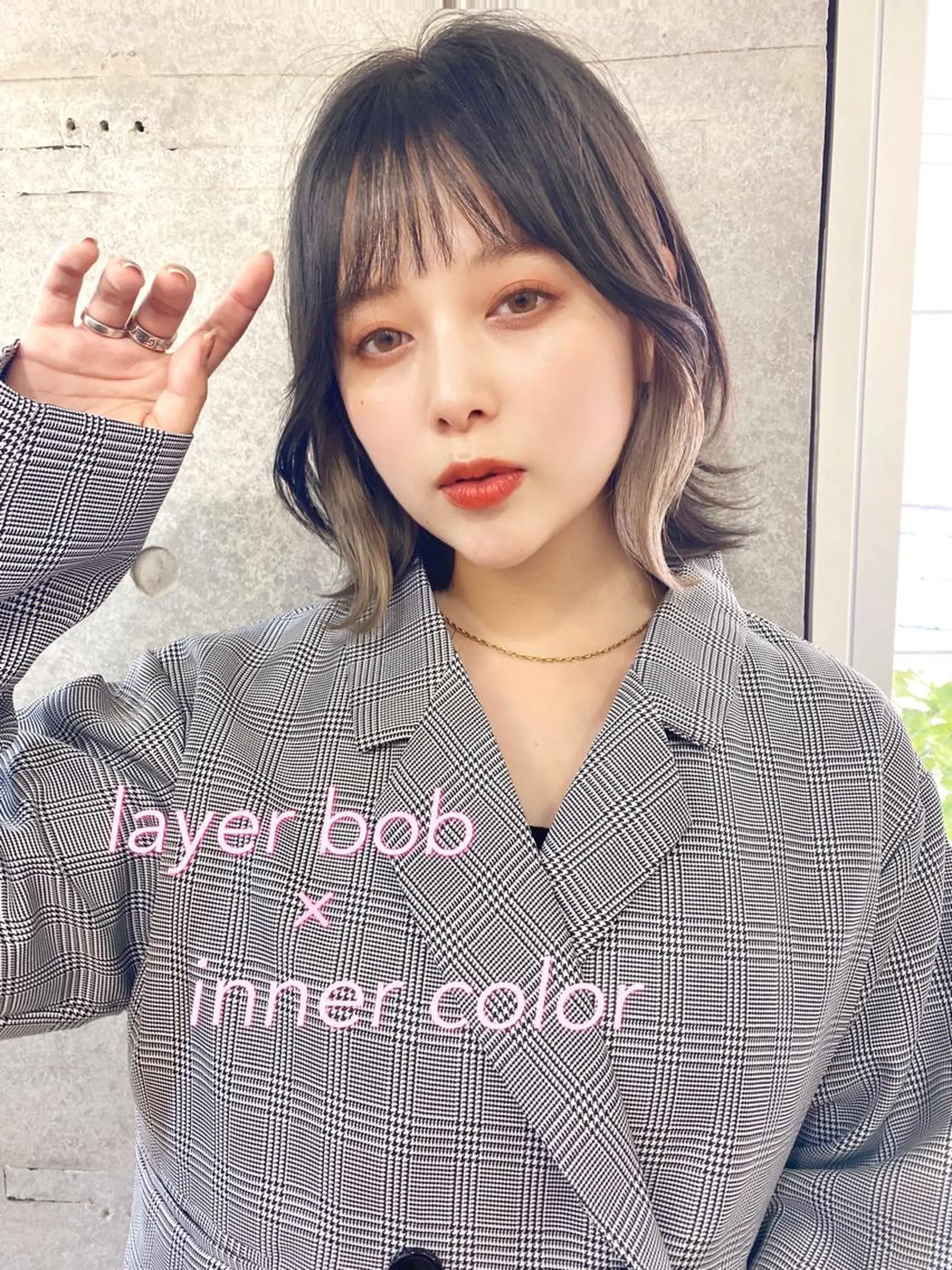 ミディアム カラー 似合わせレイヤー 🇰🇷荒木洋文のヘアスタイル