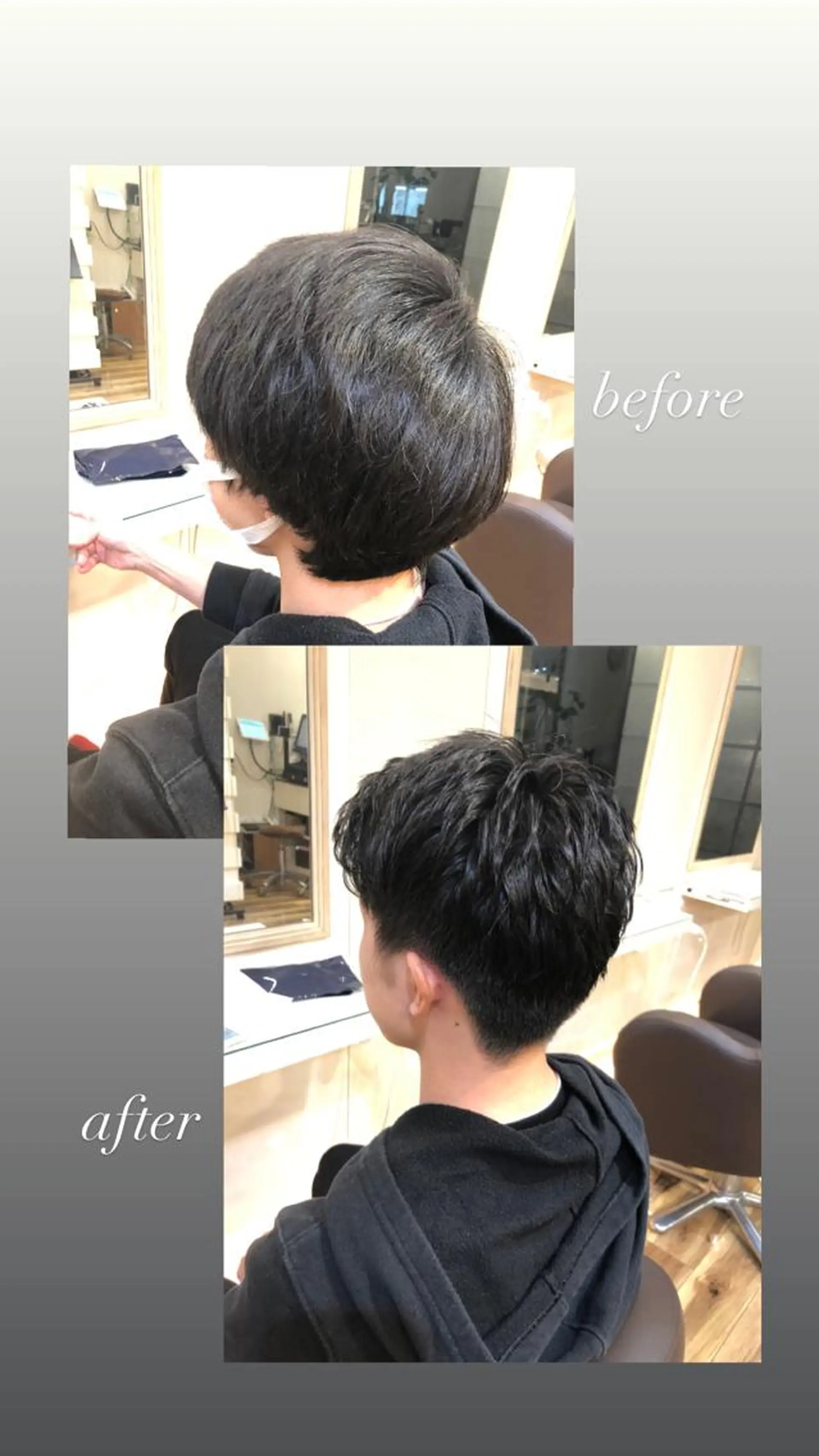 ショート メンズ 刈り上げ COA所属・小顔カット前髪 顔周りカット林亮佑のヘアスタイル