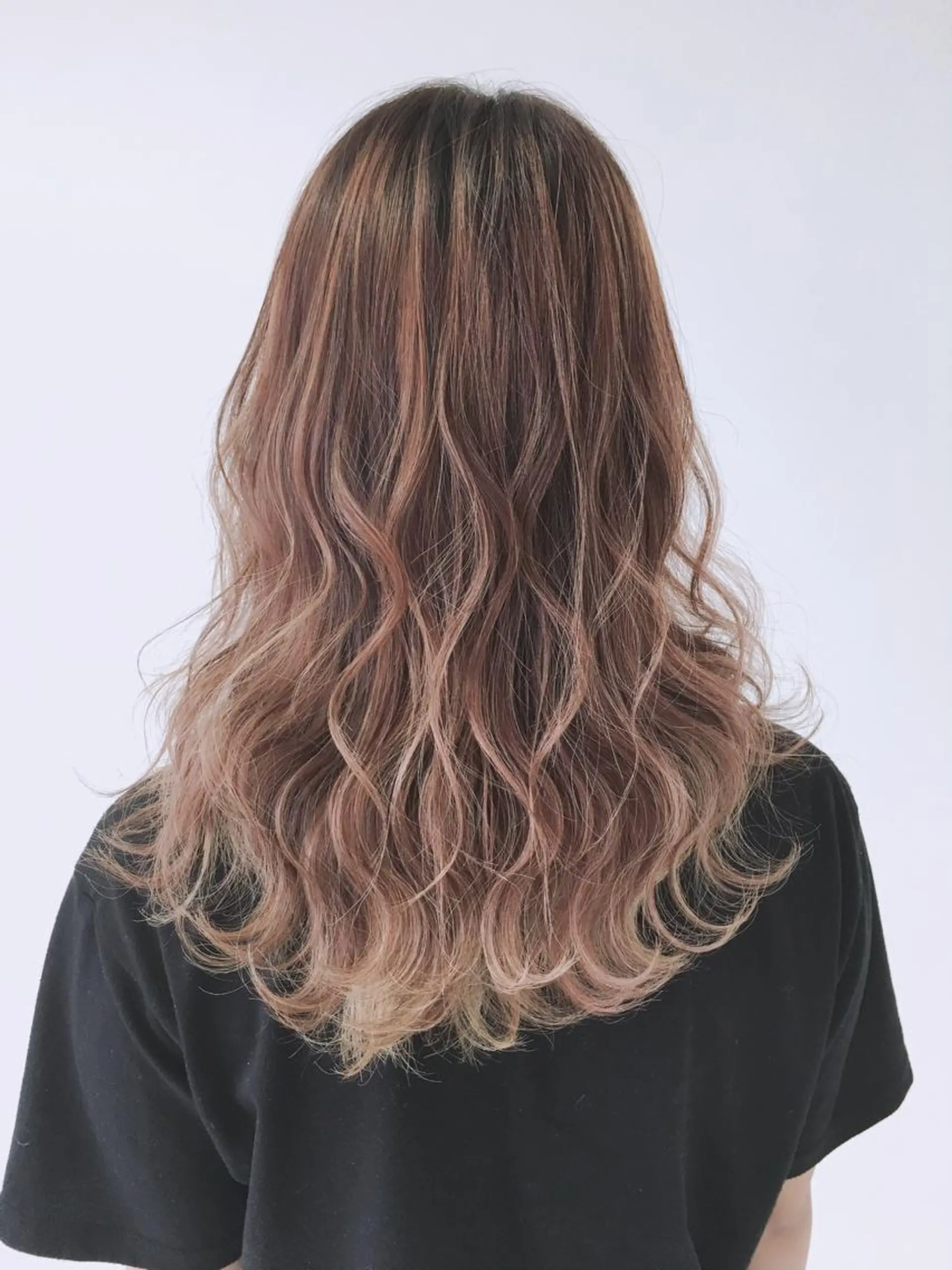 ロング カラー ブラウンカラー オレンジ オレンジブラウン トリートメント ヘアカラー トリートメント ヘアセット 全色特化美容師 /コウスケ🎨のヘアスタイル