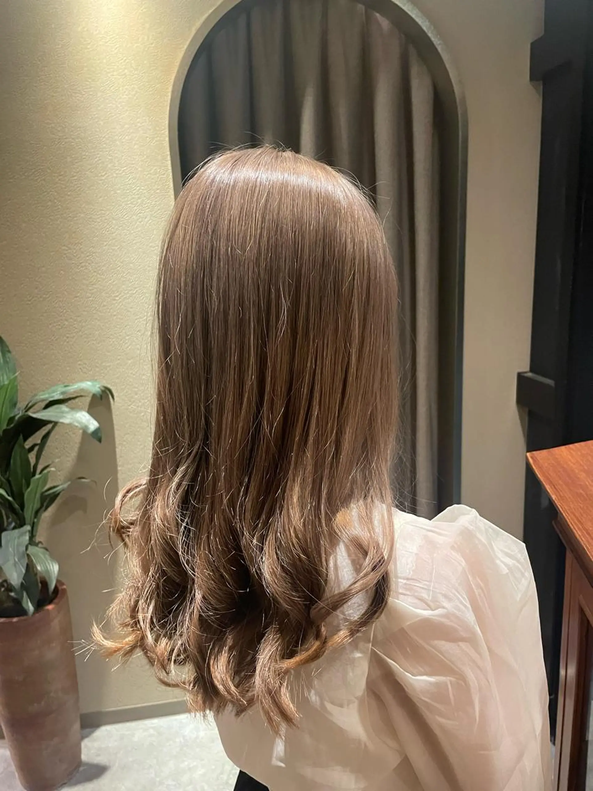 セミロング ヘアカラー トリートメント ヘッドスパ INCE  HAIR 梅田　長町　至のヘアスタイル