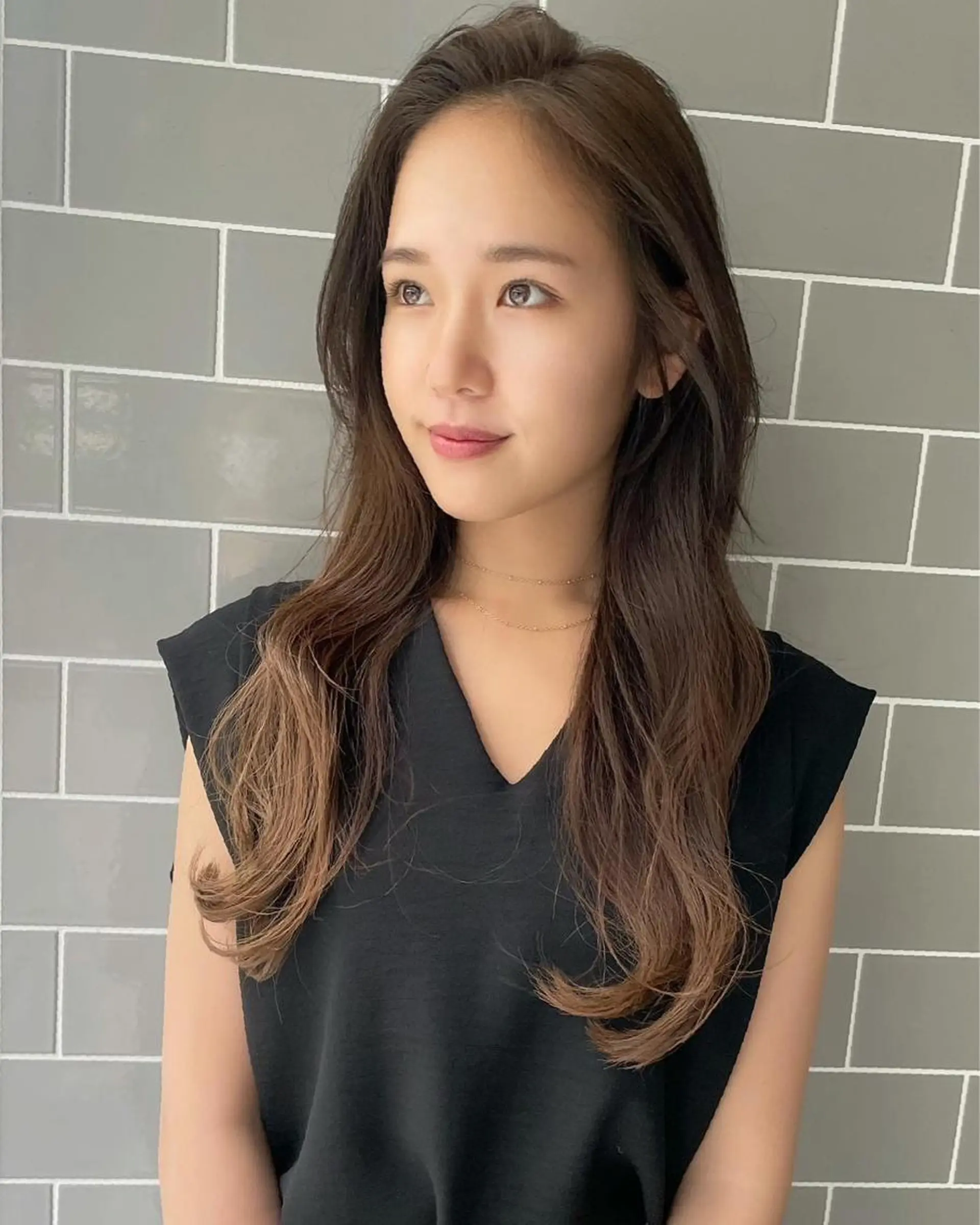 ロング カラー カット LANVERY所属・うる艶ヘア💐 艶ハイトーン💐彩夏のヘアスタイル