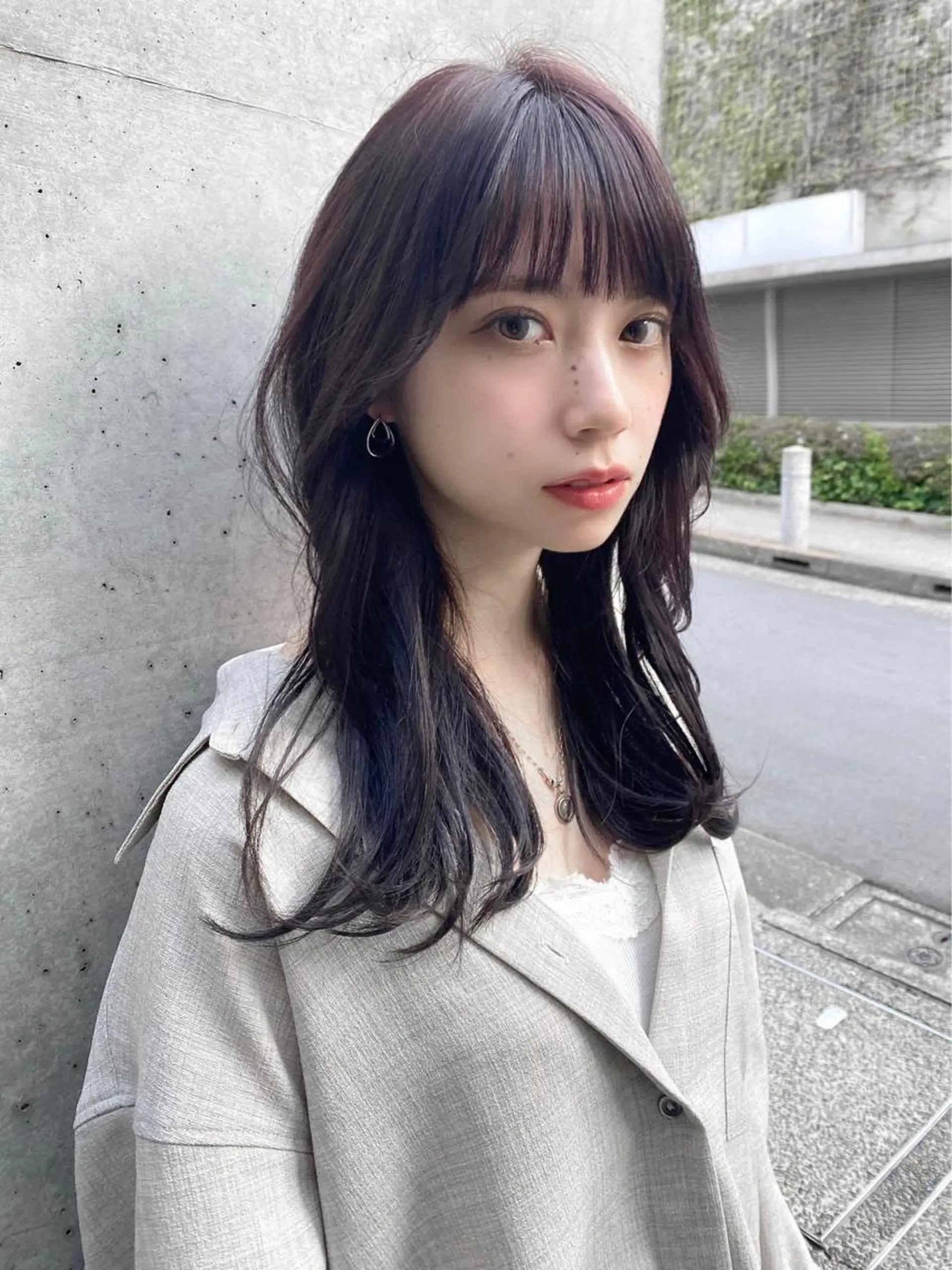 セミロング カラー レイヤー/顔周り /透明感🩶高橋大のヘアスタイル