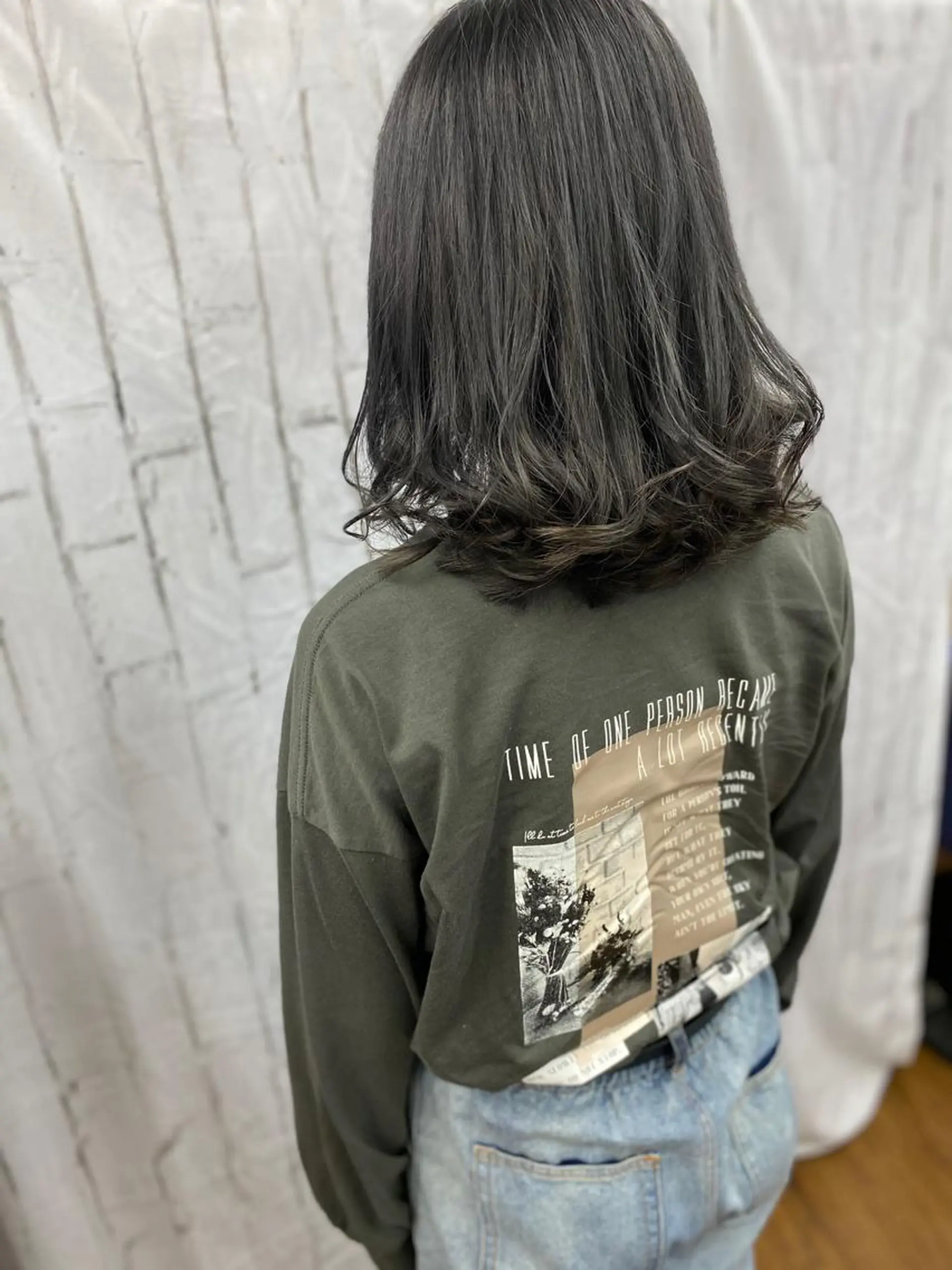 ミディアム カラー カット ヘアカラー Relaxation Saljuのヘアスタイル