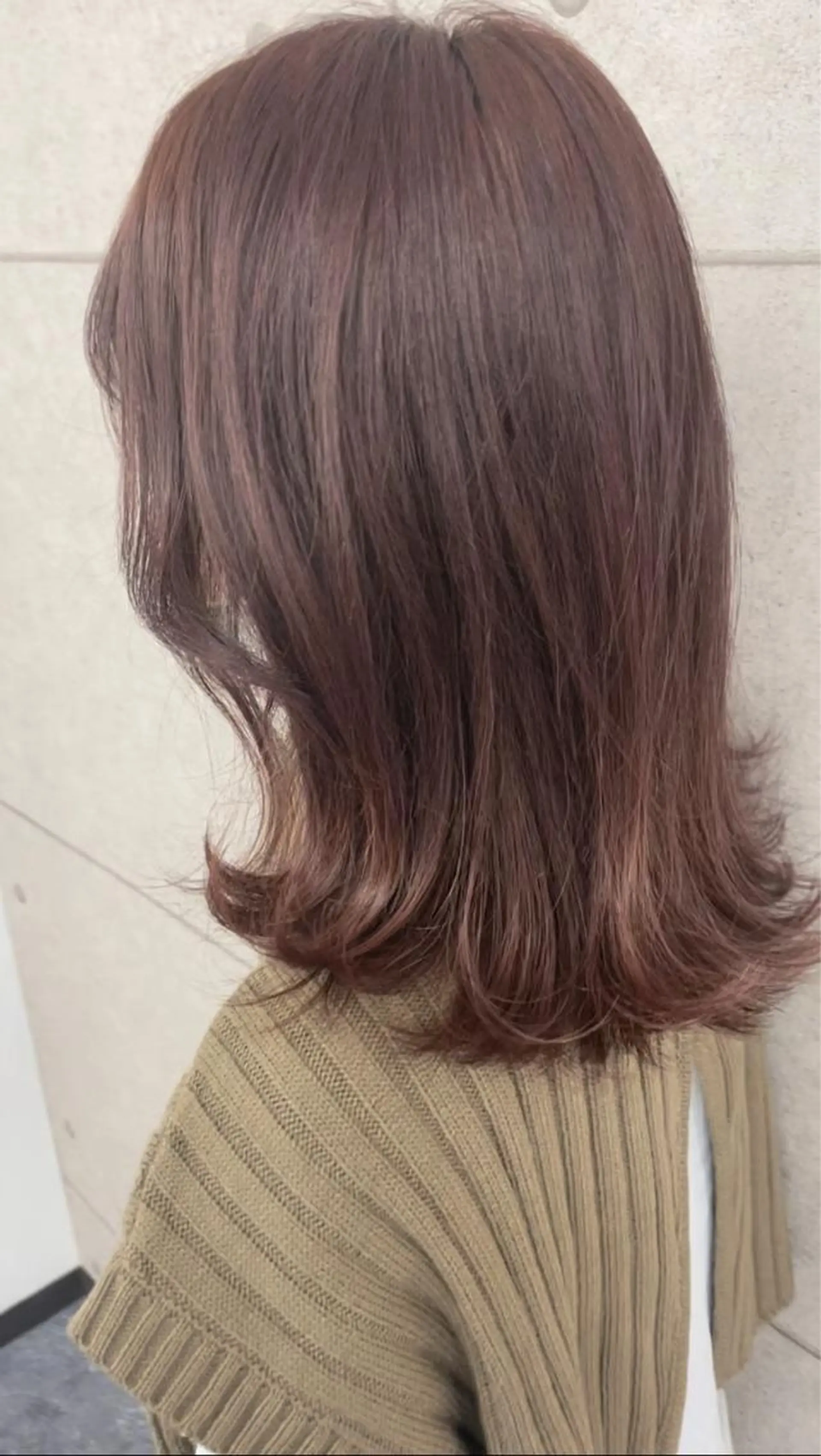 ミディアム カラー ベージュカラー ピンクカラー ピンクベージュ Agu hair act 姫路駅前おみぞ筋店所属・カワモト ソウタのヘアスタイル