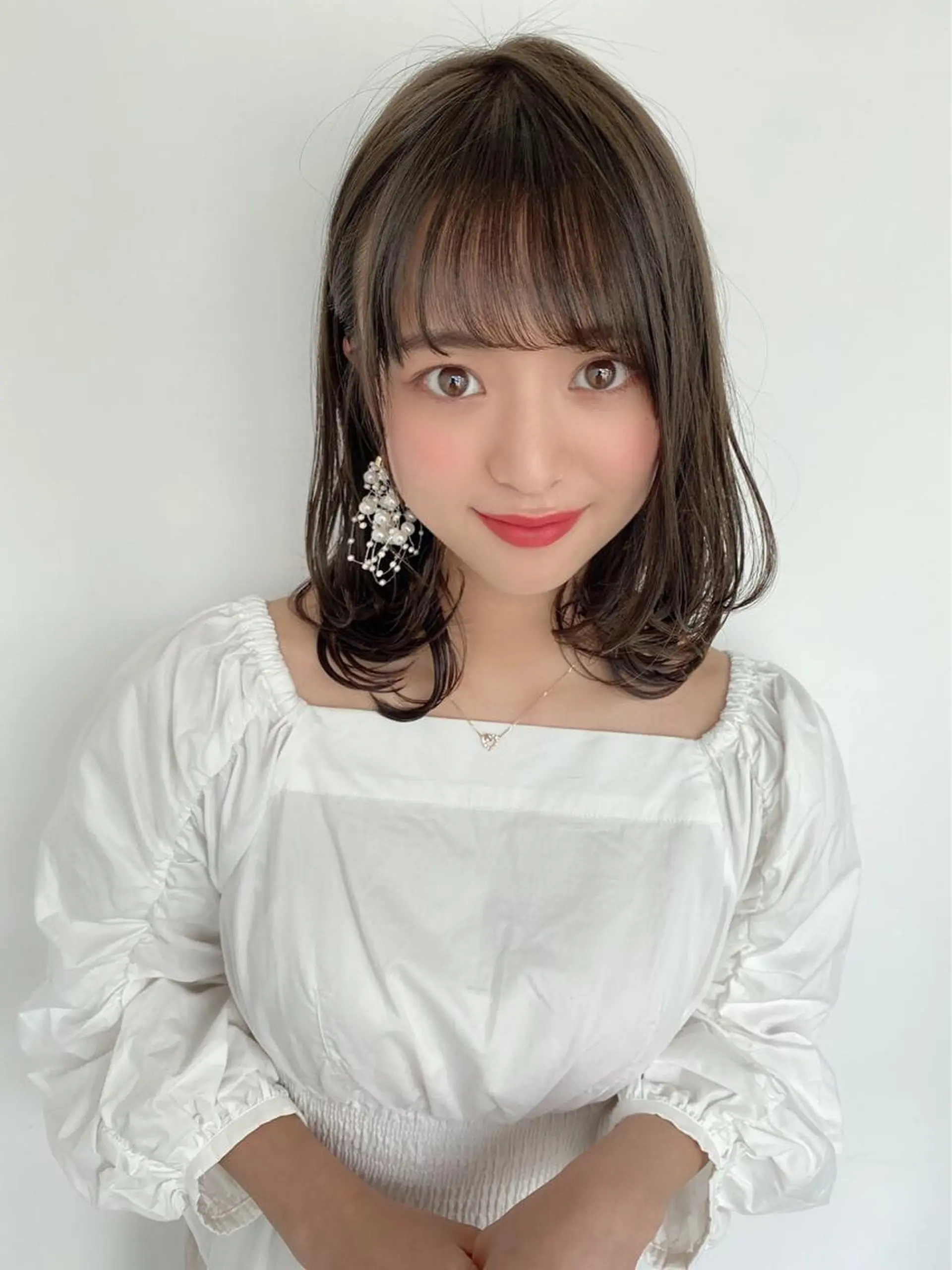 ミディアム カラー ヘアアレンジ 女性が憧れる ショート/角田愛和のヘアスタイル