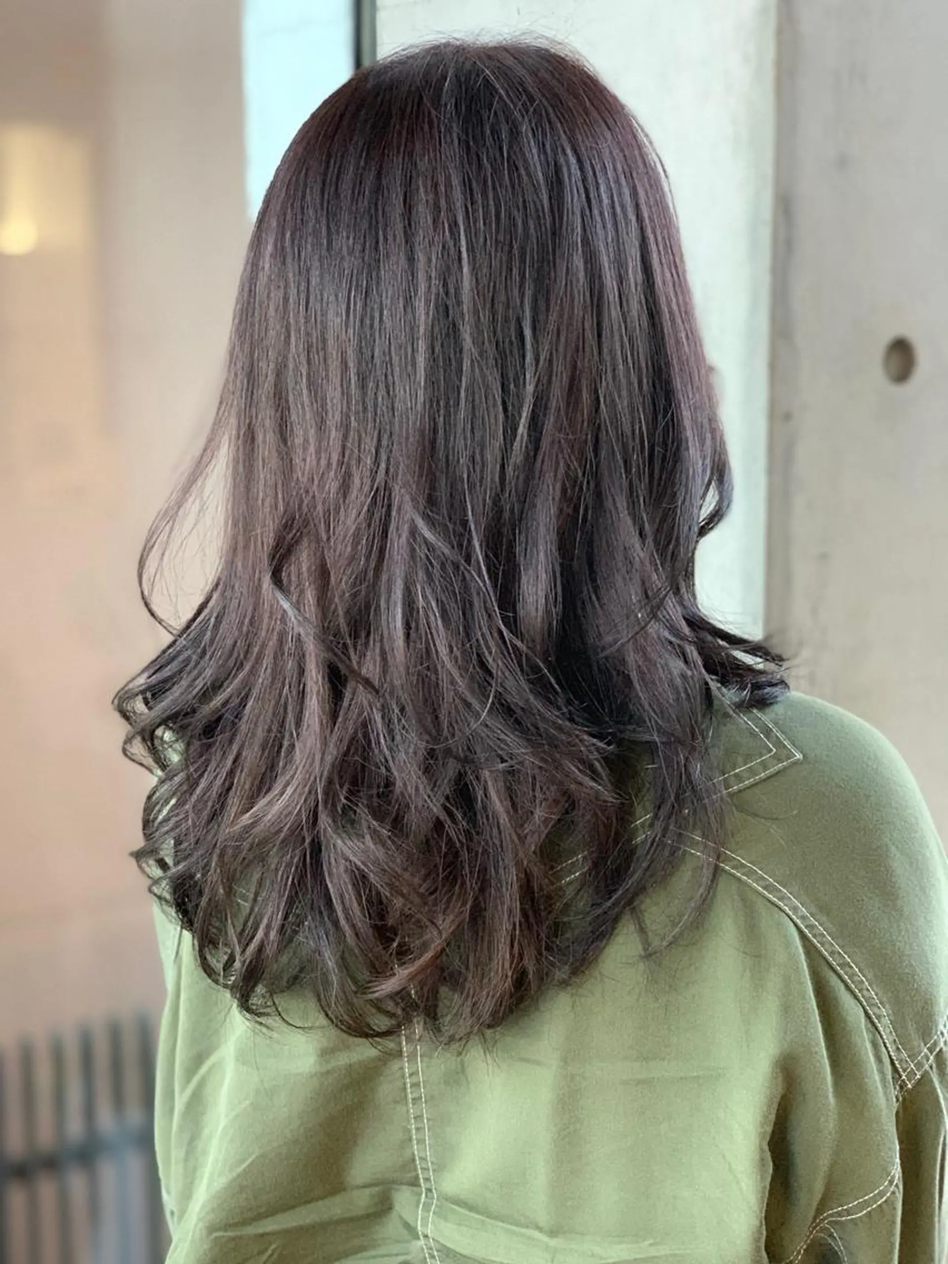 セミロング カラー パーマ ヘアアレンジ メンズ グレージュ トリートメント Merci メルシー 福岡、今泉のヘアスタイル