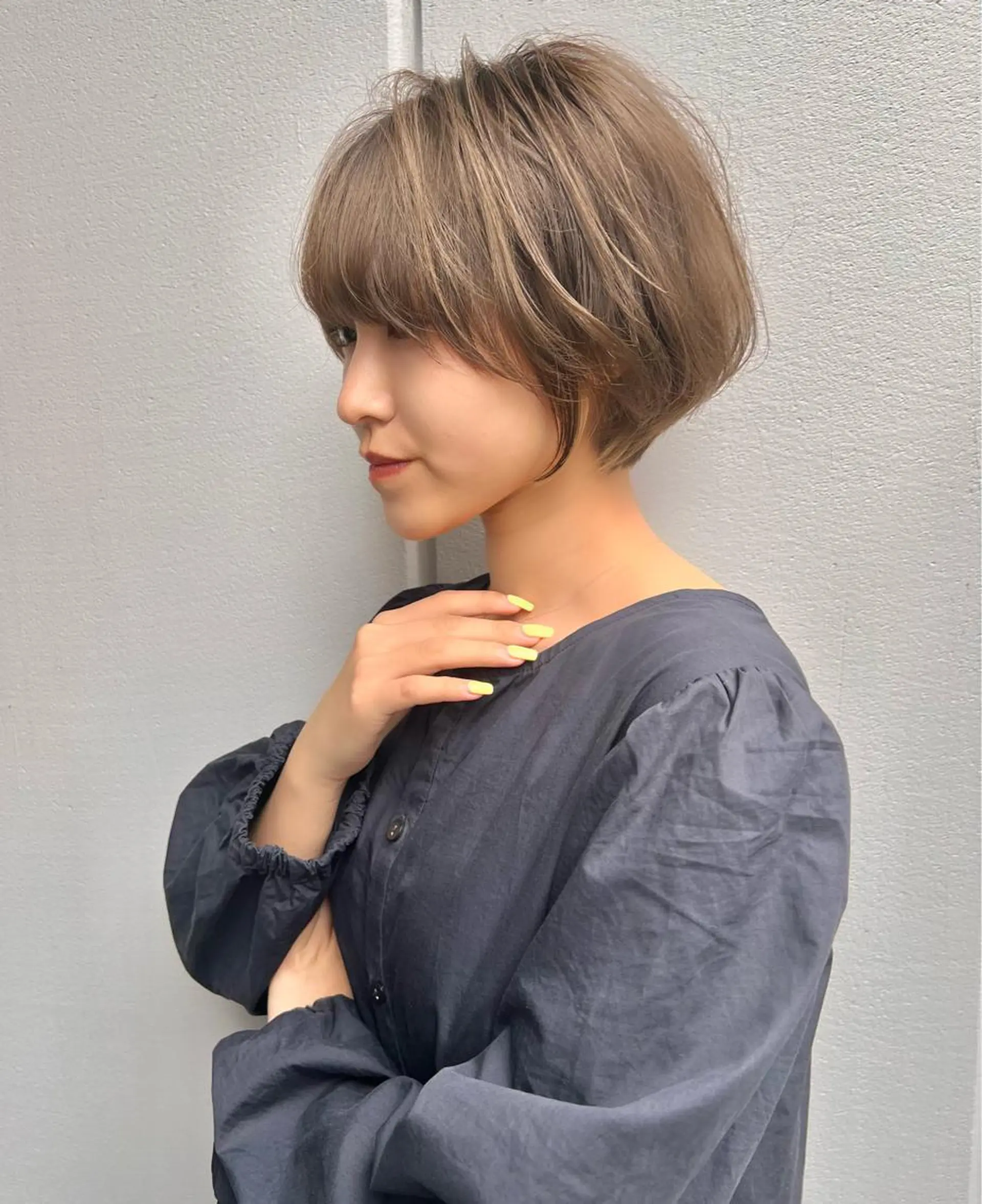 ショート カラー ショートヘア カット ヘアカラー トリートメント Lond profil 浦和所属・【韓国・ショー ト・パーマ】店長海気のヘアスタイル