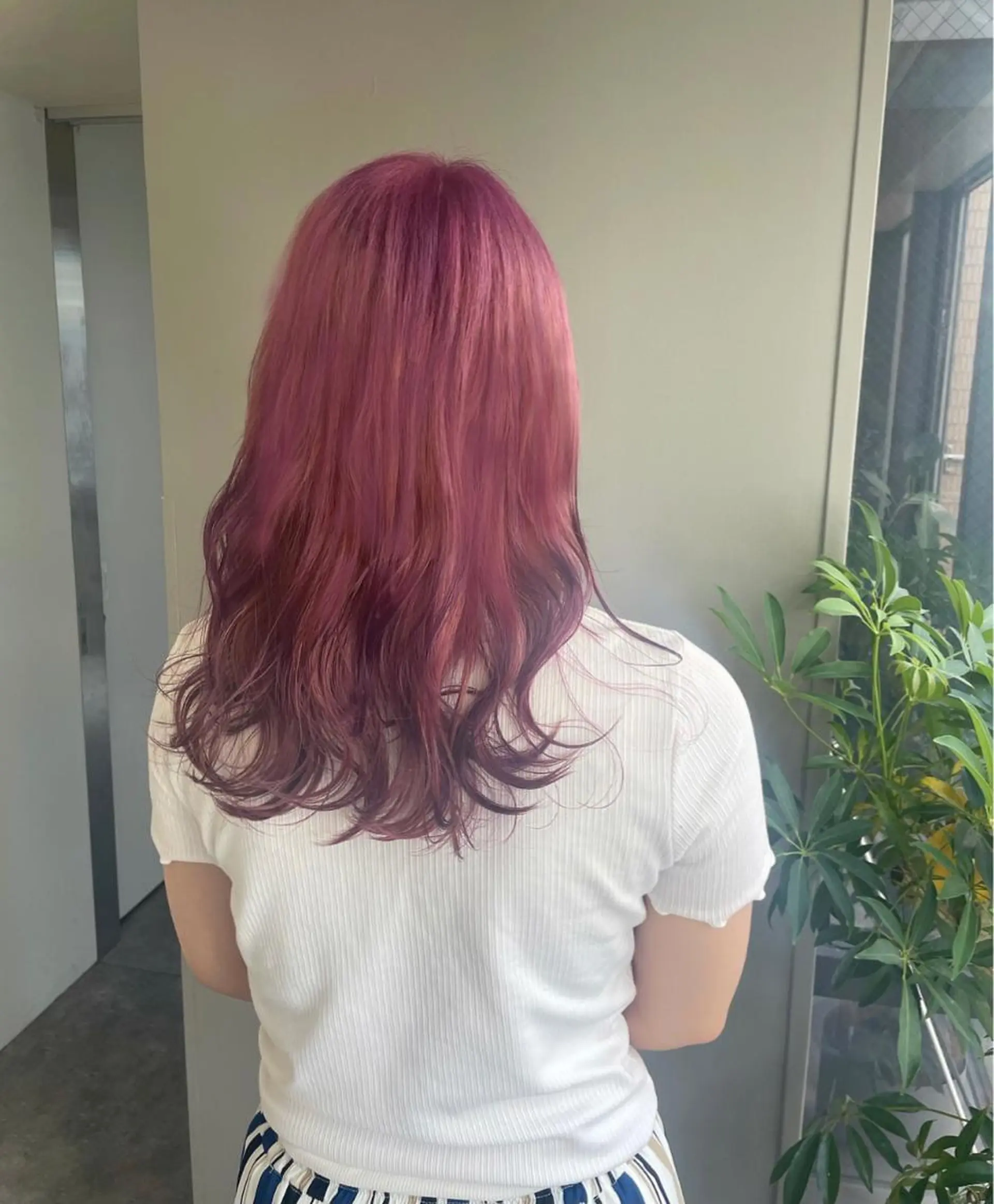 ロング パープルカラー ヘアカラー soyon心斎橋所属・♡透明感/艶カラー/ M a I ♡のヘアスタイル