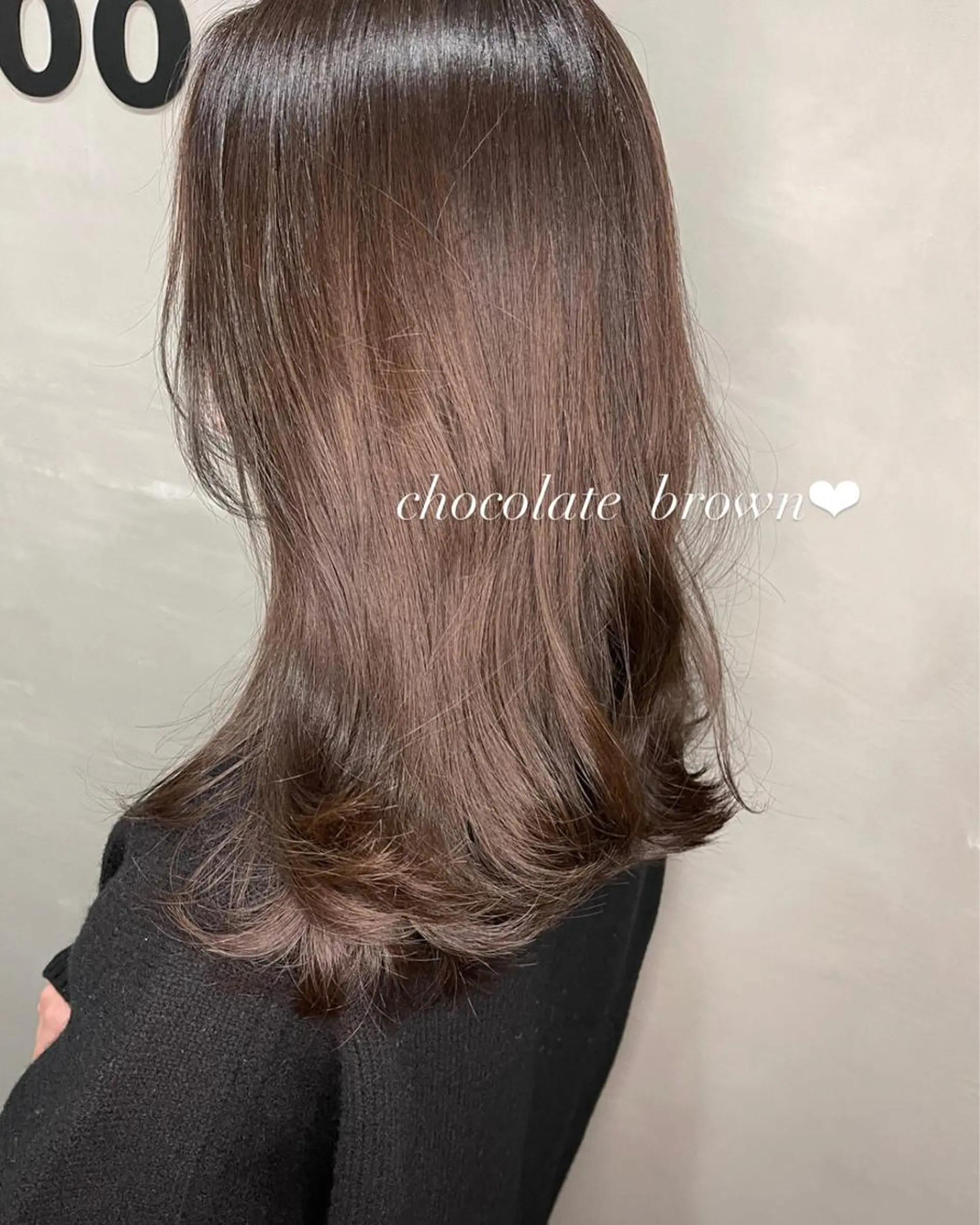 セミロング チョコレートブラウン カット 韓国 / 中国ヘア 🦋Noniのヘアスタイル