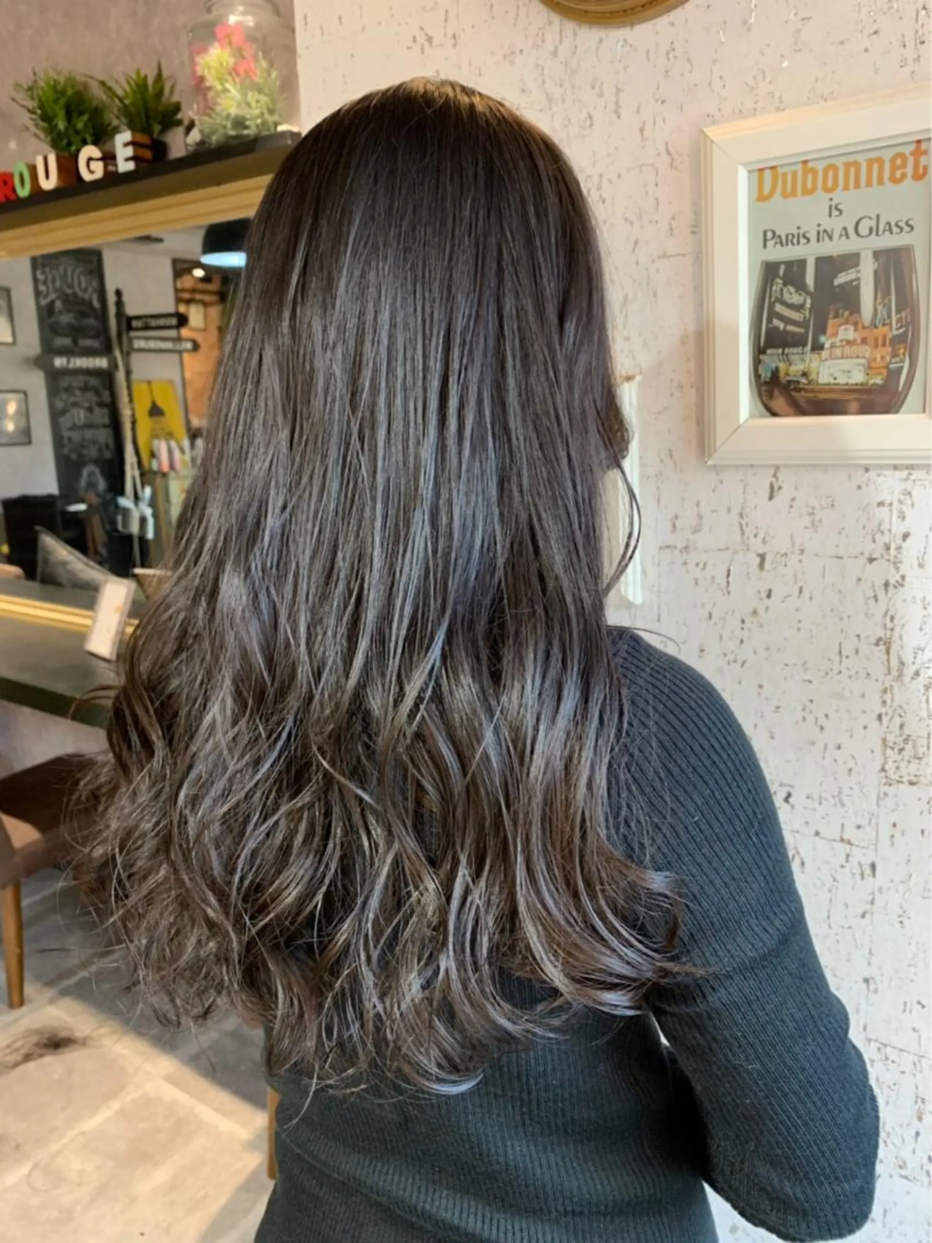 ロング カラー ブルーカラー 透明感カラー グレージュ ピンクカラー バイオレットカラー 佐々木 シホミのヘアスタイル
