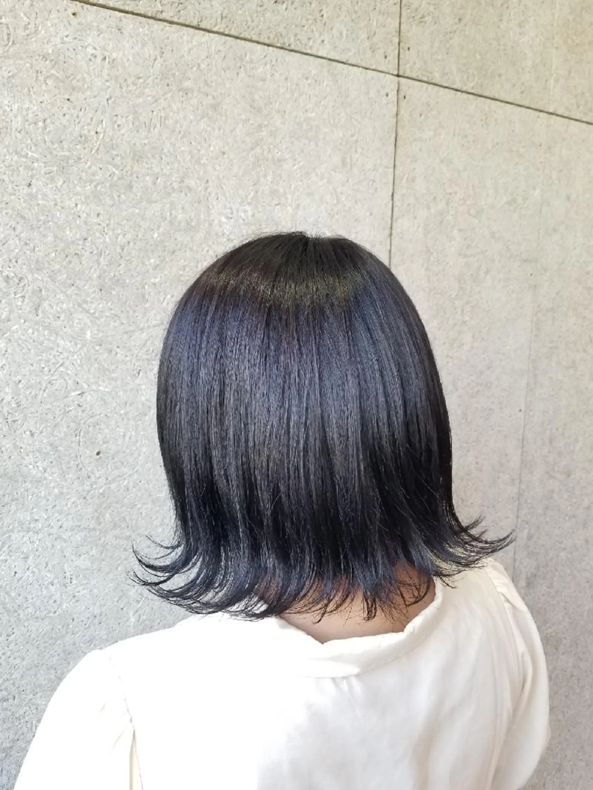 ミディアム カラー ダークグレー ダークグレージュ グレージュ カット ヘアカラー 🔴赤み消し/ 艶カラー落合　優🔴のヘアスタイル