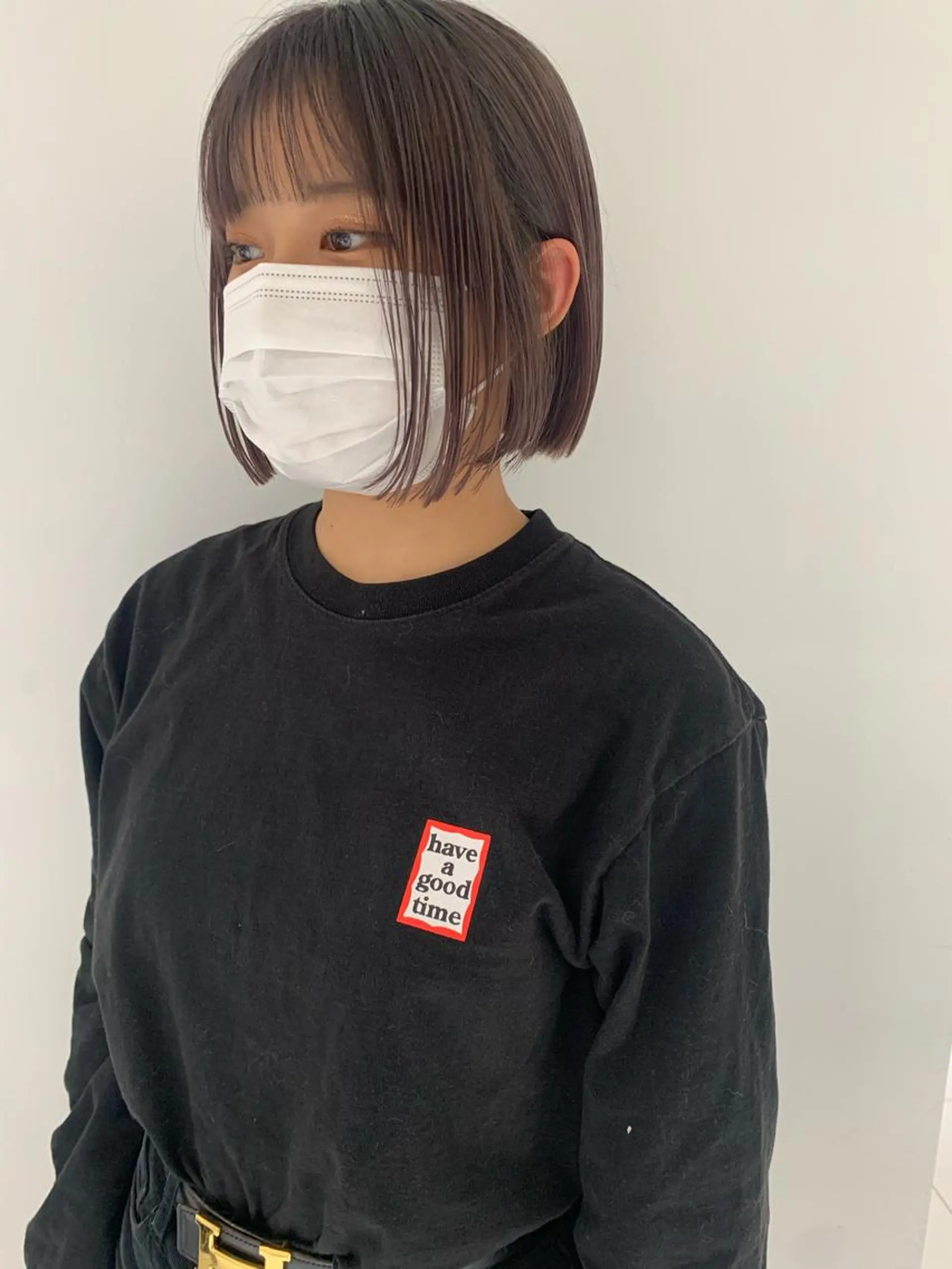 ミディアム カラー ベージュカラー ブリーチ ラベンダーカラー ラベンダーベージュ ベージュ🤎透明感 カラー🤎anriのヘアスタイル