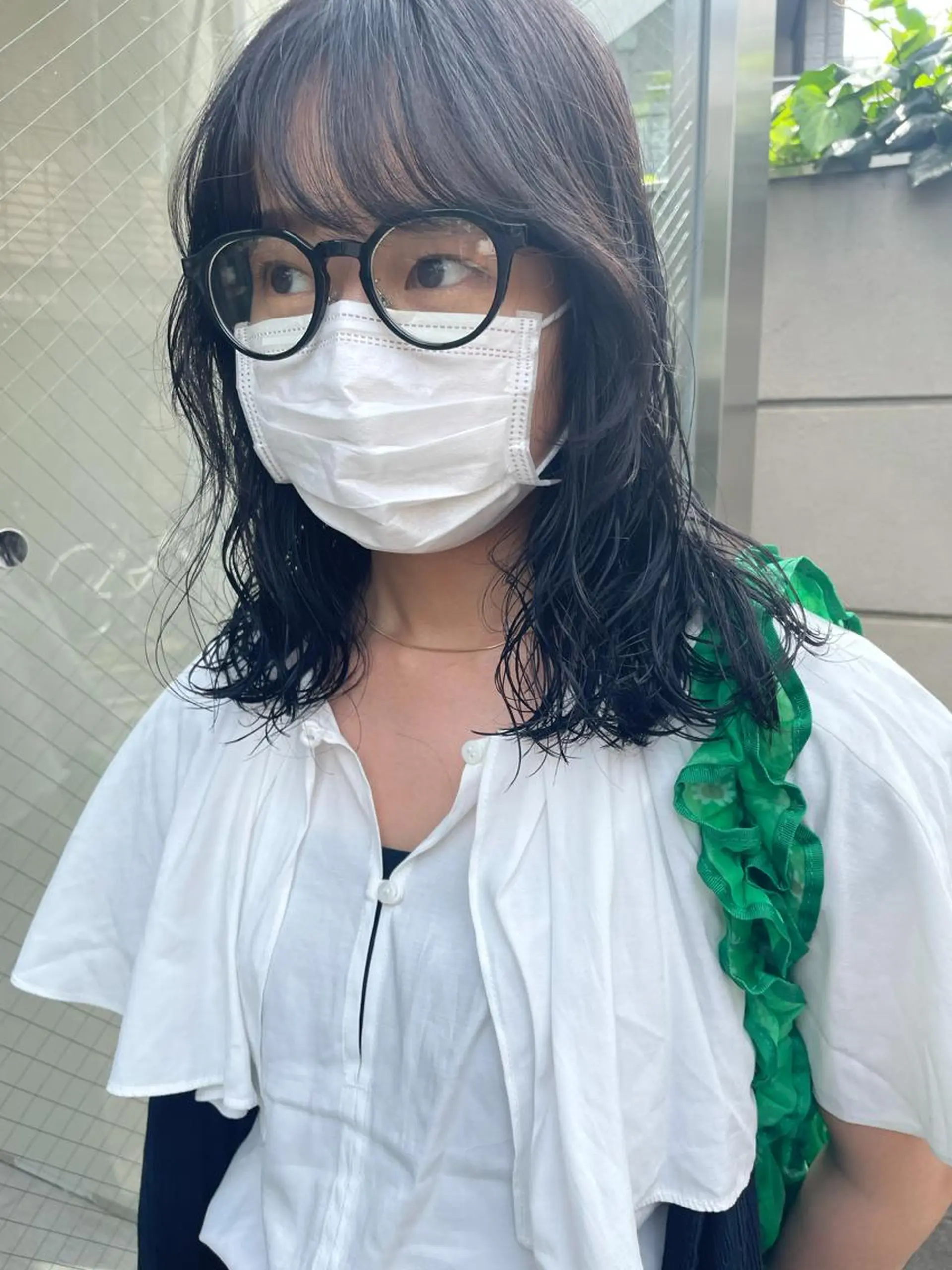 ミディアム カラー パーマ ヘアアレンジ カット パーマ satsuki itoのヘアスタイル