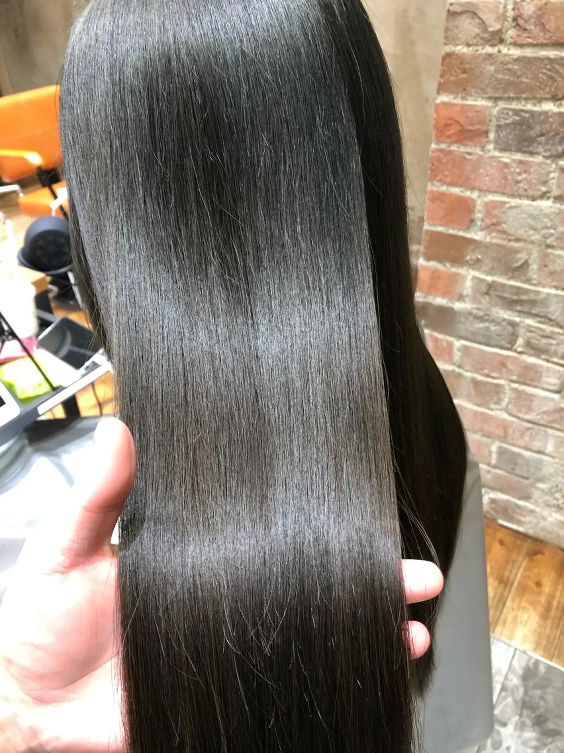ロング パーマ カット 縮毛矯正 トリートメント 新宿✨レイヤーカット 韓国ヘア/坂本亜裟海のヘアスタイル