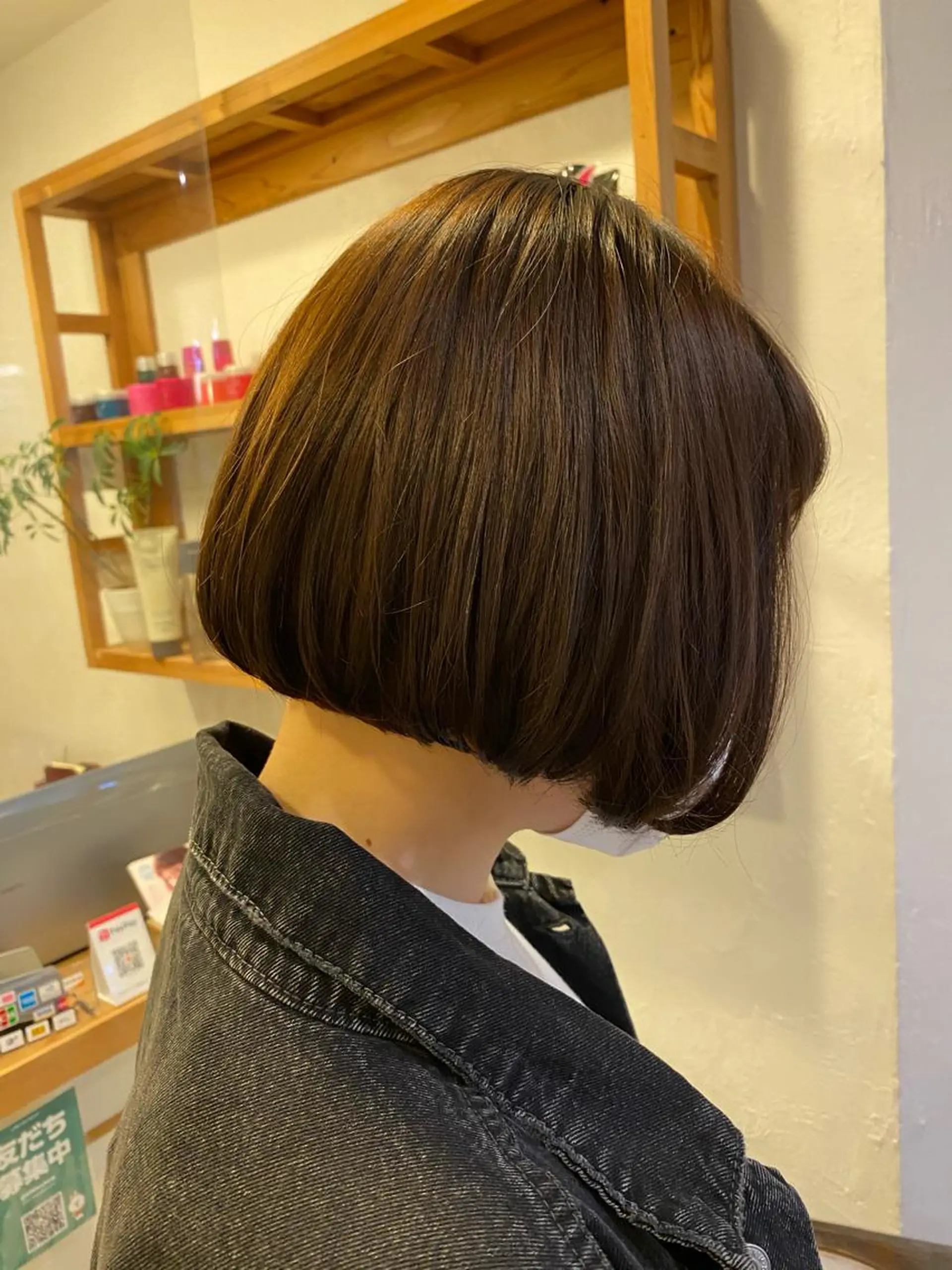 ミディアム ボブ 店長　ショート& パーマ　坂本のヘアスタイル