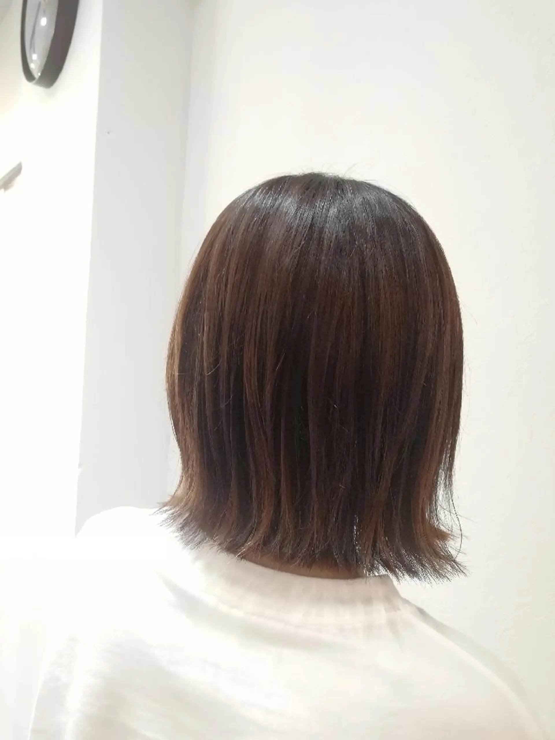 ミディアム 切りっぱなしボブ ボブ hair make powder 薮本のヘアスタイル