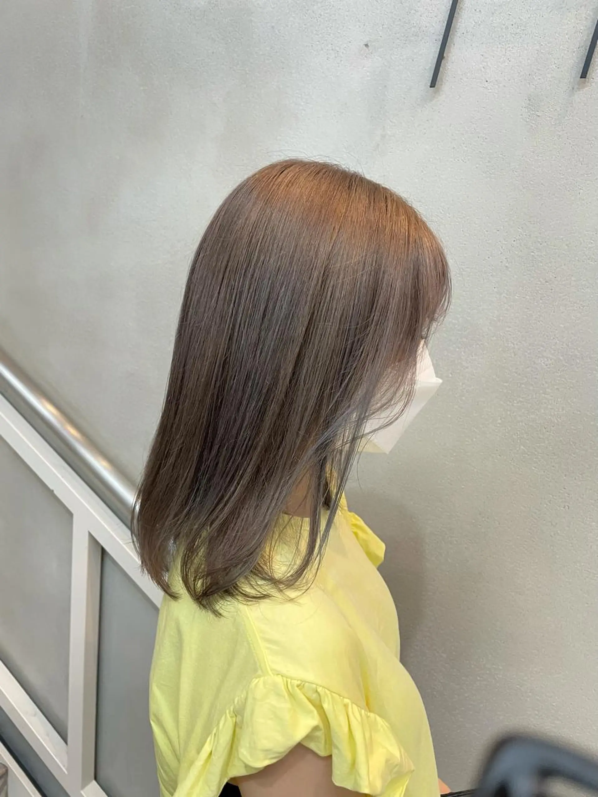 ミディアム カラー ブリーチ グレージュ シルバー シルバーグレージュ 沖縄/ヘアアレンジ /着付けのヘアスタイル