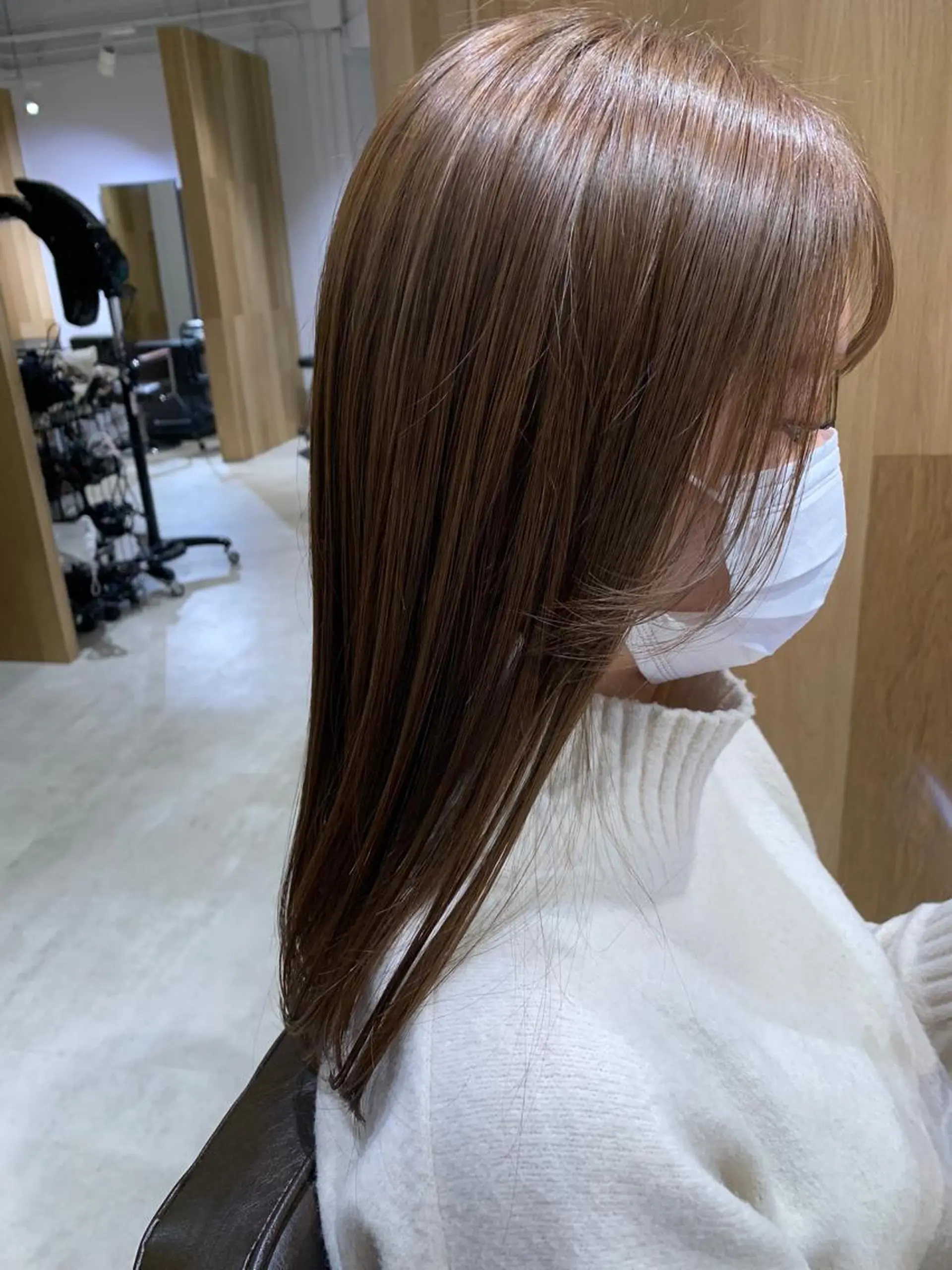 ロング カラー トリートメント 藤野なつえ ナチュラルのヘアスタイル