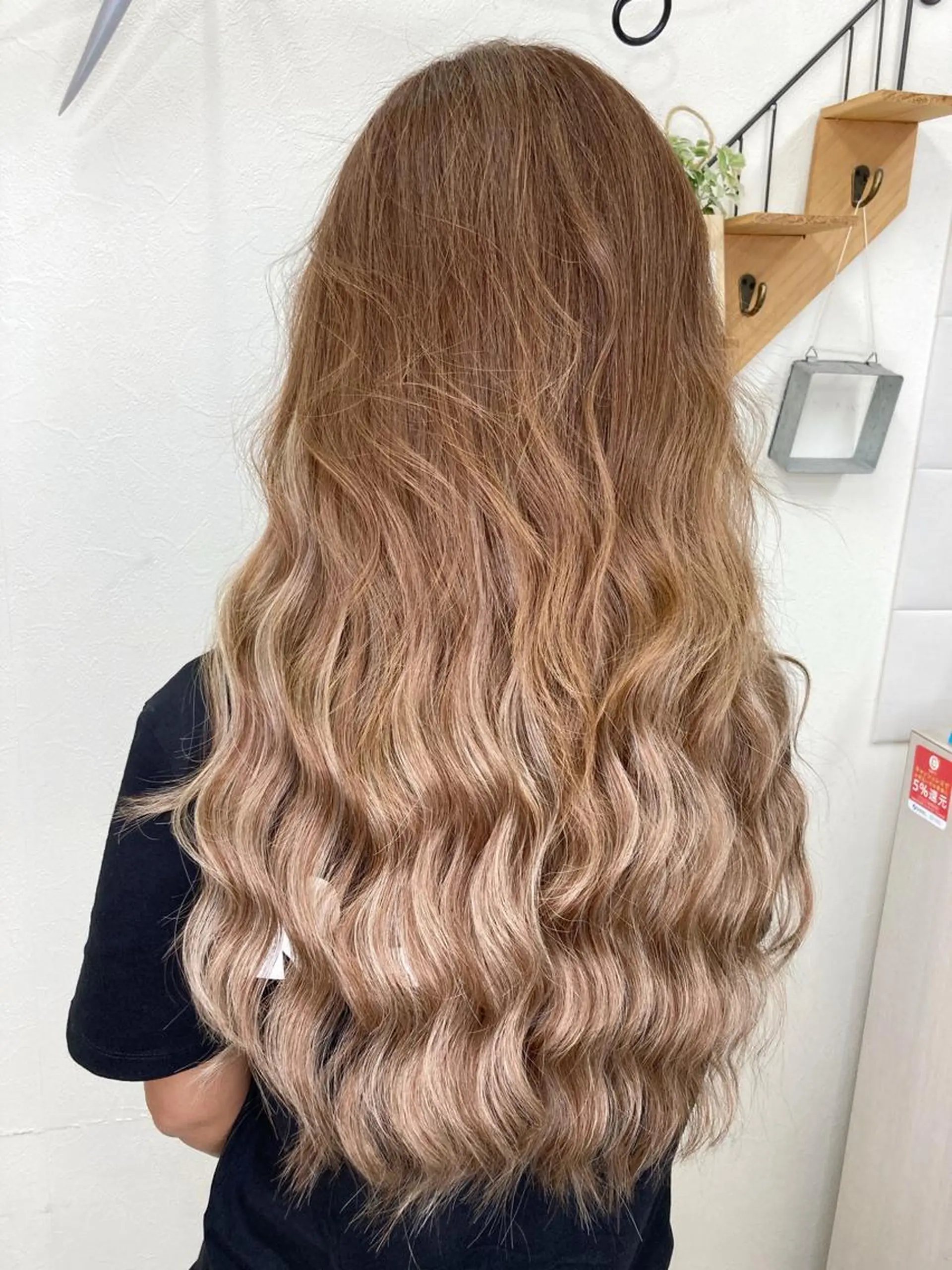 ロング シールエクステ エクステ エクステ KEISUKE/カラ ー🐶シールエクステのヘアスタイル